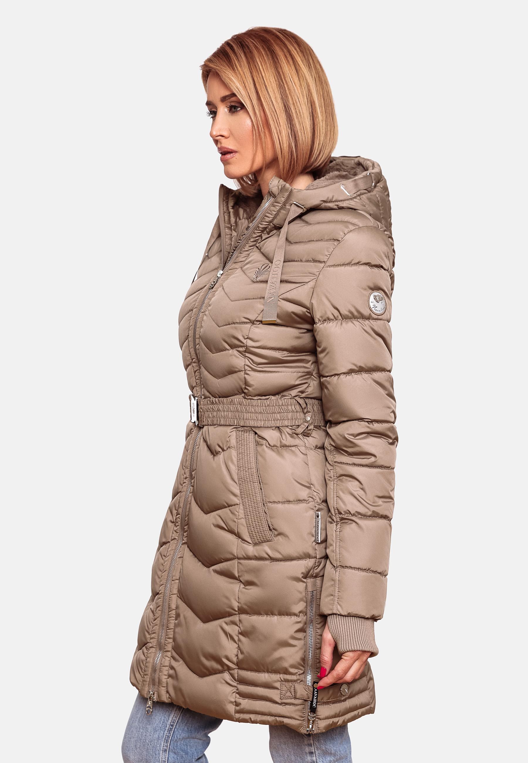 Navahoo Steppmantel »Alpenveilchen«, Stylischer Wintermantel mit schicken Details