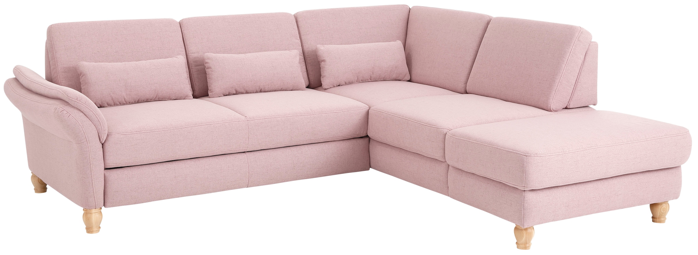 Home affaire Ecksofa »Palace L-Form« incl. Sitztiefenverstellung, wahlweise mit Bettfunktion und Stauraum