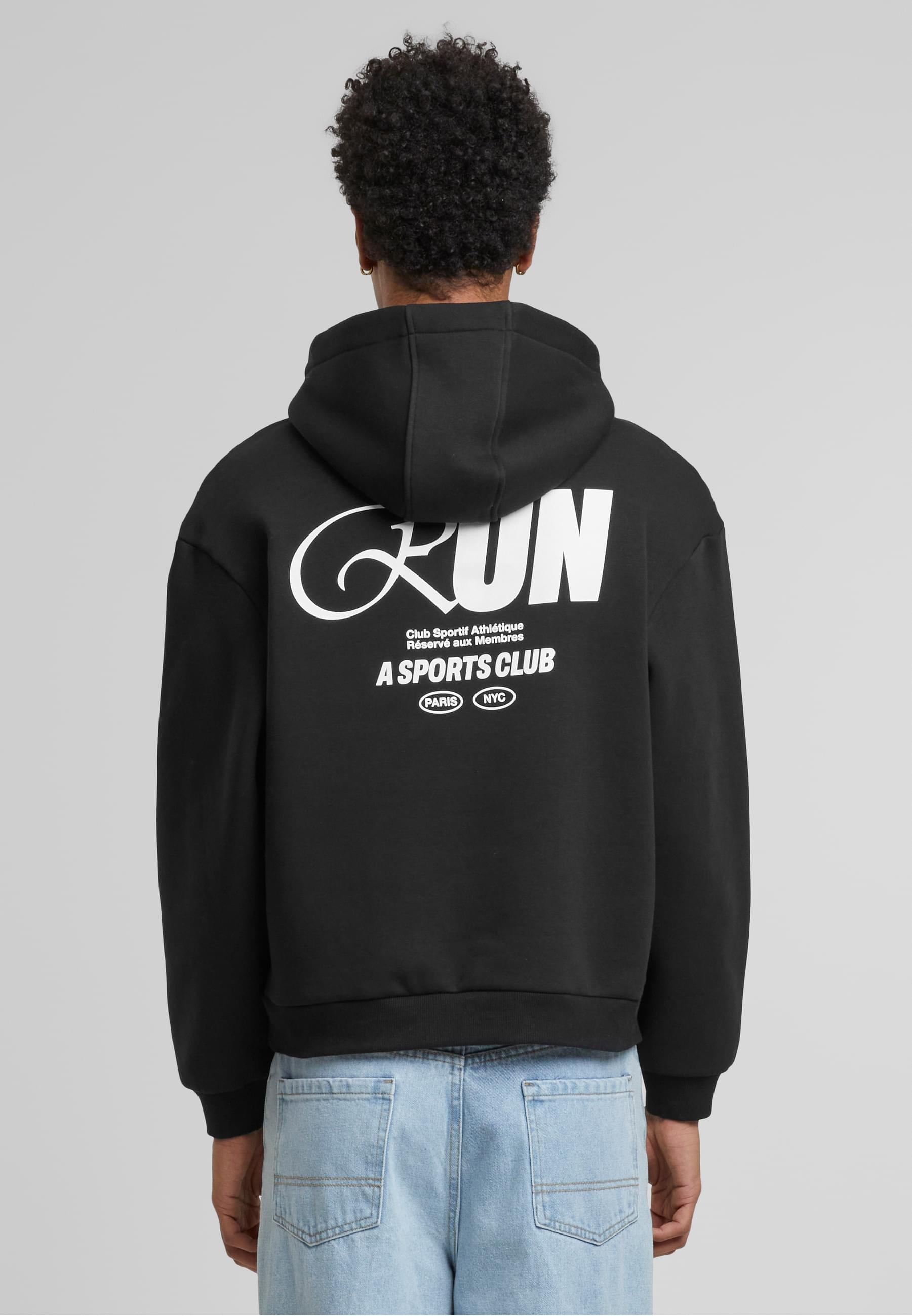 Upscale by Mister Tee Kapuzensweatshirt »Upscale by Mister Tee RUN Sports Club Fluffy Hoody«, (1 tlg.)