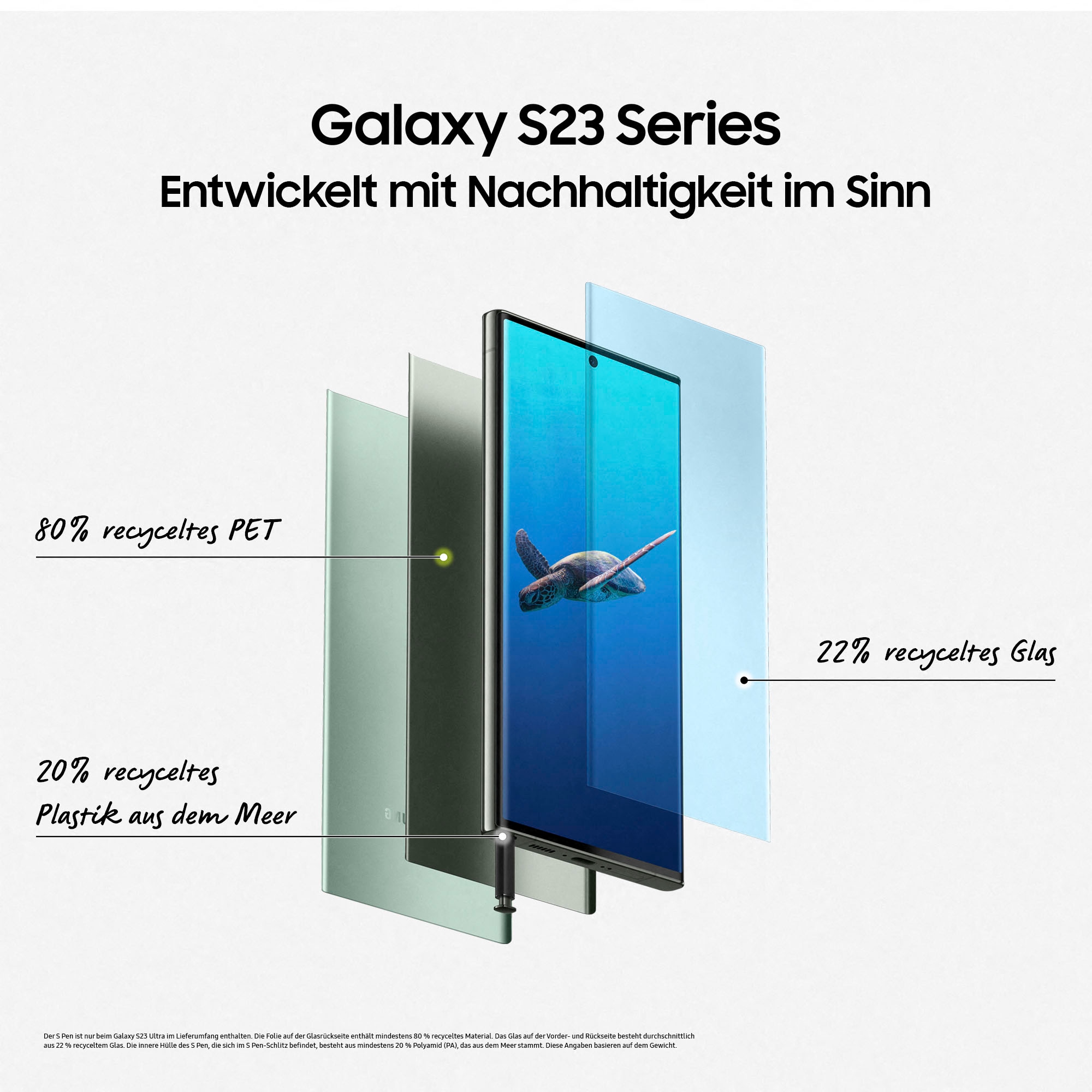 S23 cm/6,8 BAUR | GB Green, 512 Smartphone 17,31 Zoll, Ultra«, Samsung 200 MP »Galaxy Kamera Speicherplatz,