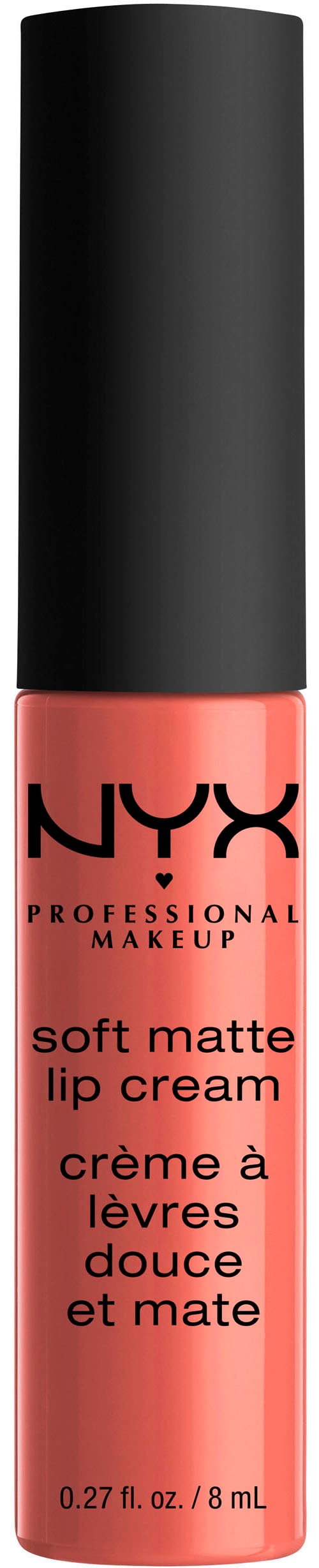 NYX Lippenstift »Professional Makeup Soft Matte Lip Cream«, mit natürlichen Inhaltstoffen