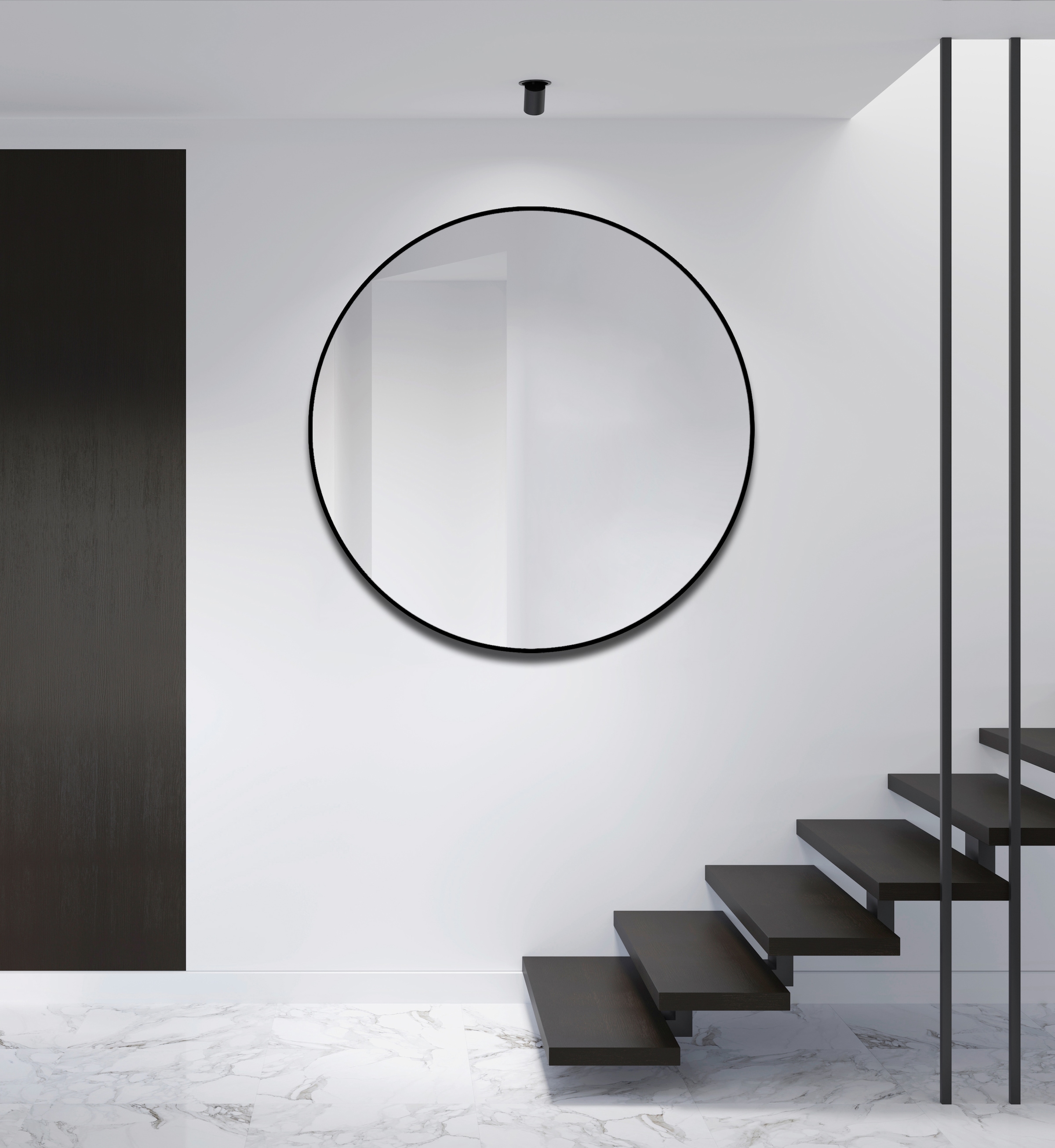 Talos Wandspiegel, dekorativer runder Spiegel mit Aluminiumrahmen, Ø 120 cm  bestellen | BAUR