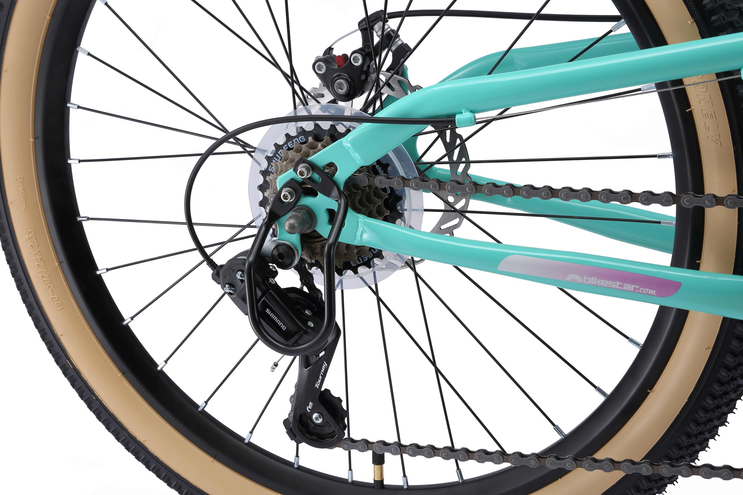 Bikestar Jugendfahrrad, 21 Gang, Shimano, RD-TY21 Schaltwerk, Kettenschaltung