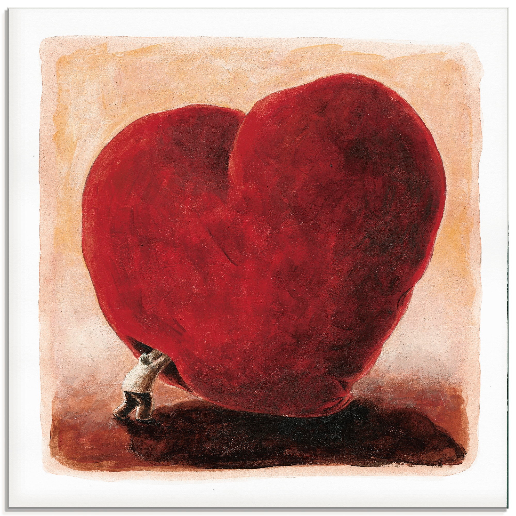 Artland Glasbild »Weiches Herz«, Herzen, (1 St.), in verschiedenen Größen  bestellen | BAUR | Kunstdrucke