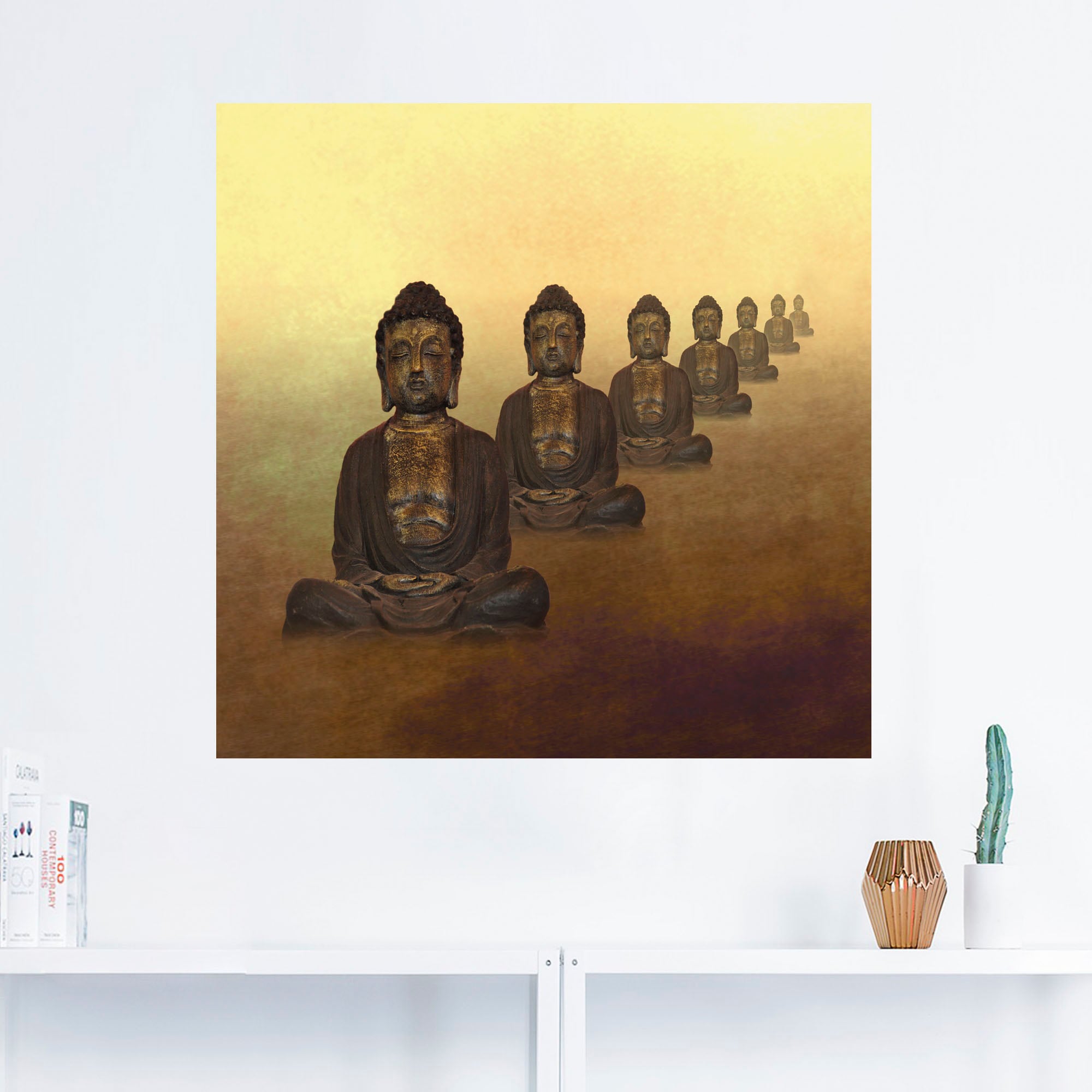 Artland Wandbild »Buddha II«, Religion, (1 St.), als Alubild, Leinwandbild, Wandaufkleber oder Poster in versch. Größen