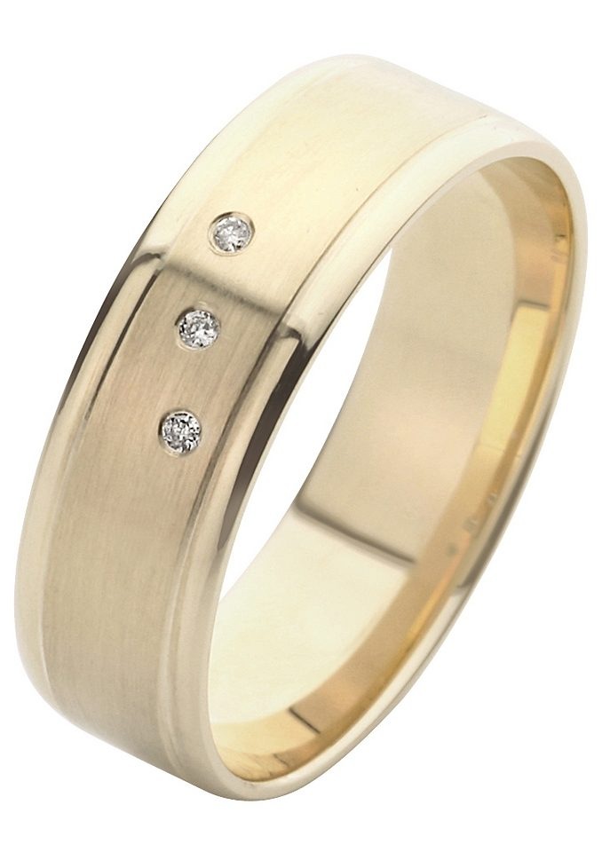 Gold bestellen Made mit Brillanten/Diamanten - Trauring in Germany ohne Ehering Firetti Geschenk Hochzeit Trauring BAUR 375 o. \