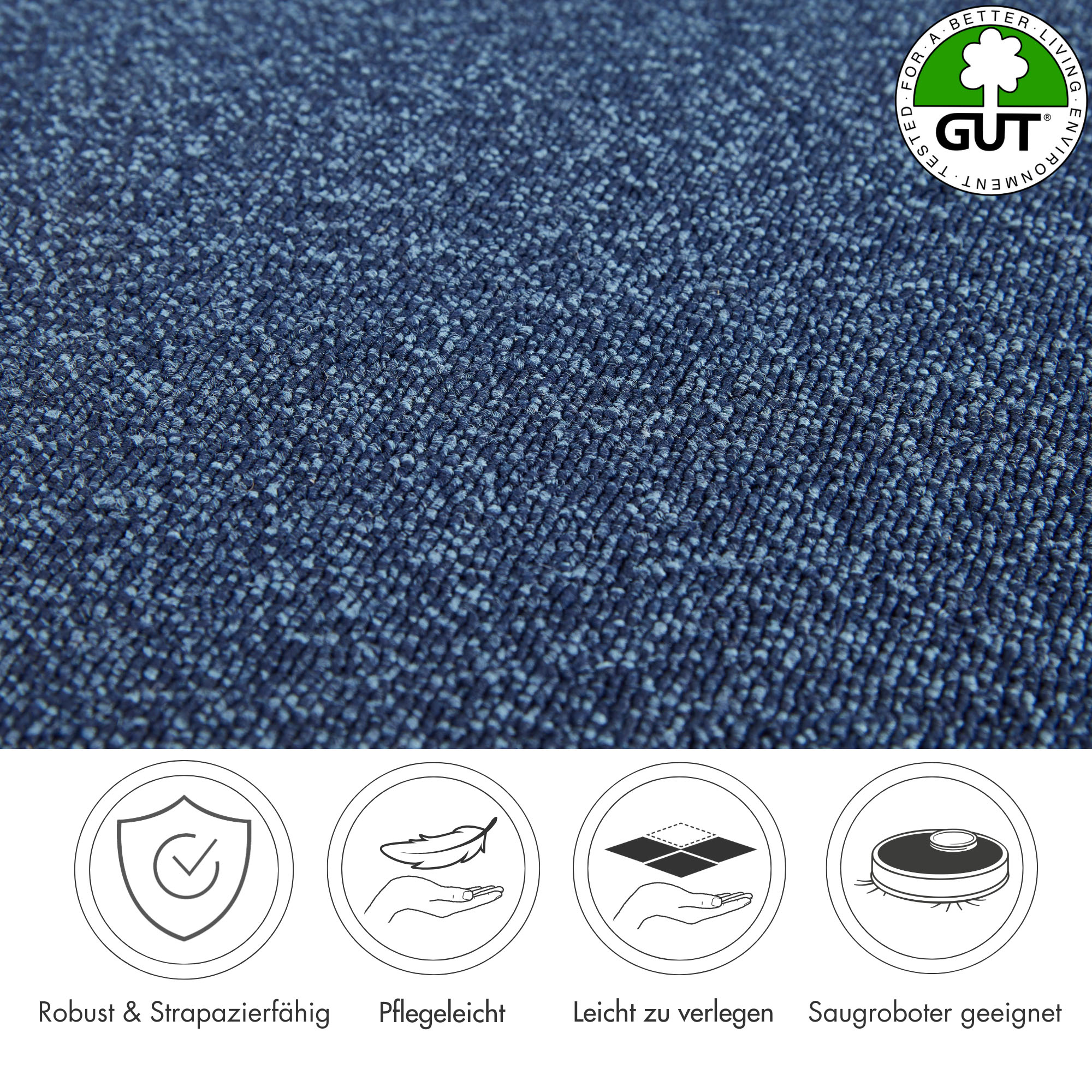 Thumbnail - Andiamo Teppichboden "Matz, Schlinge, Made in Belgium", rechteckig, 6 mm Höhe, meliert, Breite 400 cm oder 500 cm, strap...