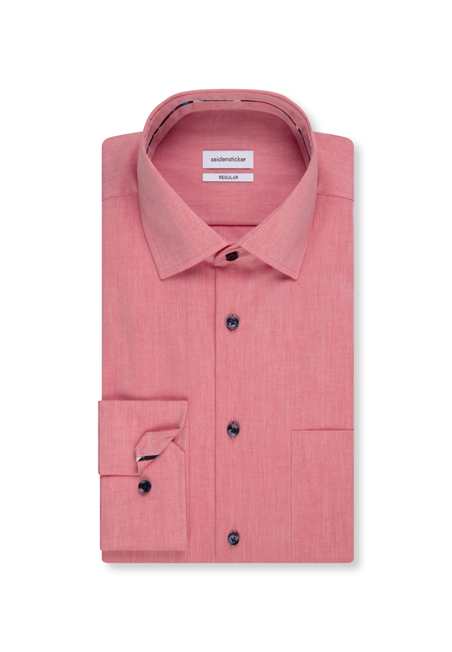 seidensticker Businesshemd »Regular« Regular 1/1 Extra lang Kentkragen Uni