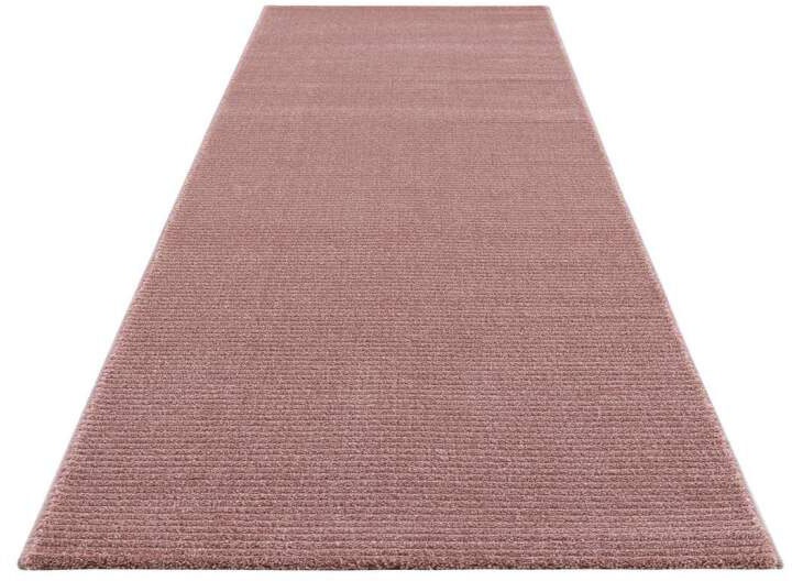 Carpet City Teppich »Friseé-Teppich  FANCY900« rechteckig 12 mm Höhe Läufer, Kurzflor, Einfarbig, 3D-Optik, Streifen Look, Wohnzimmer