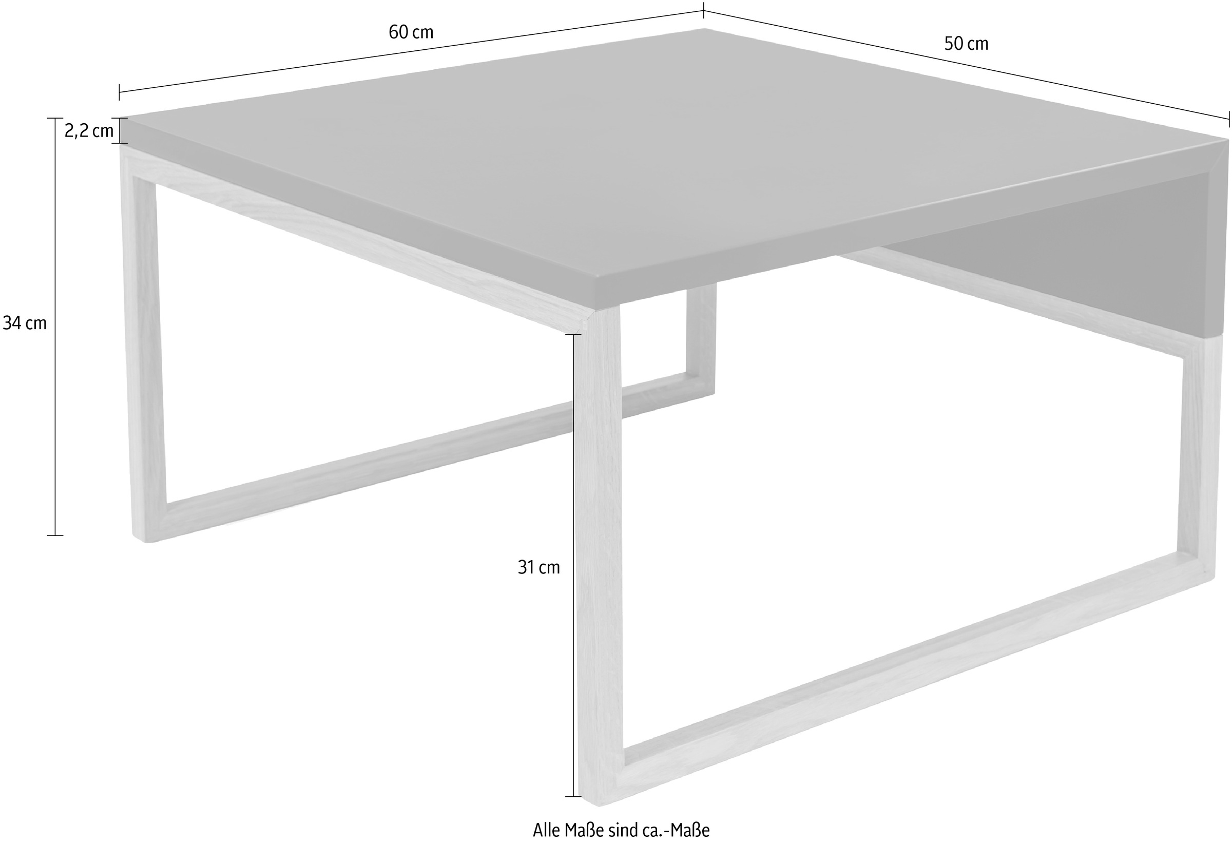 Woodman Couchtisch, im skandinavian Design