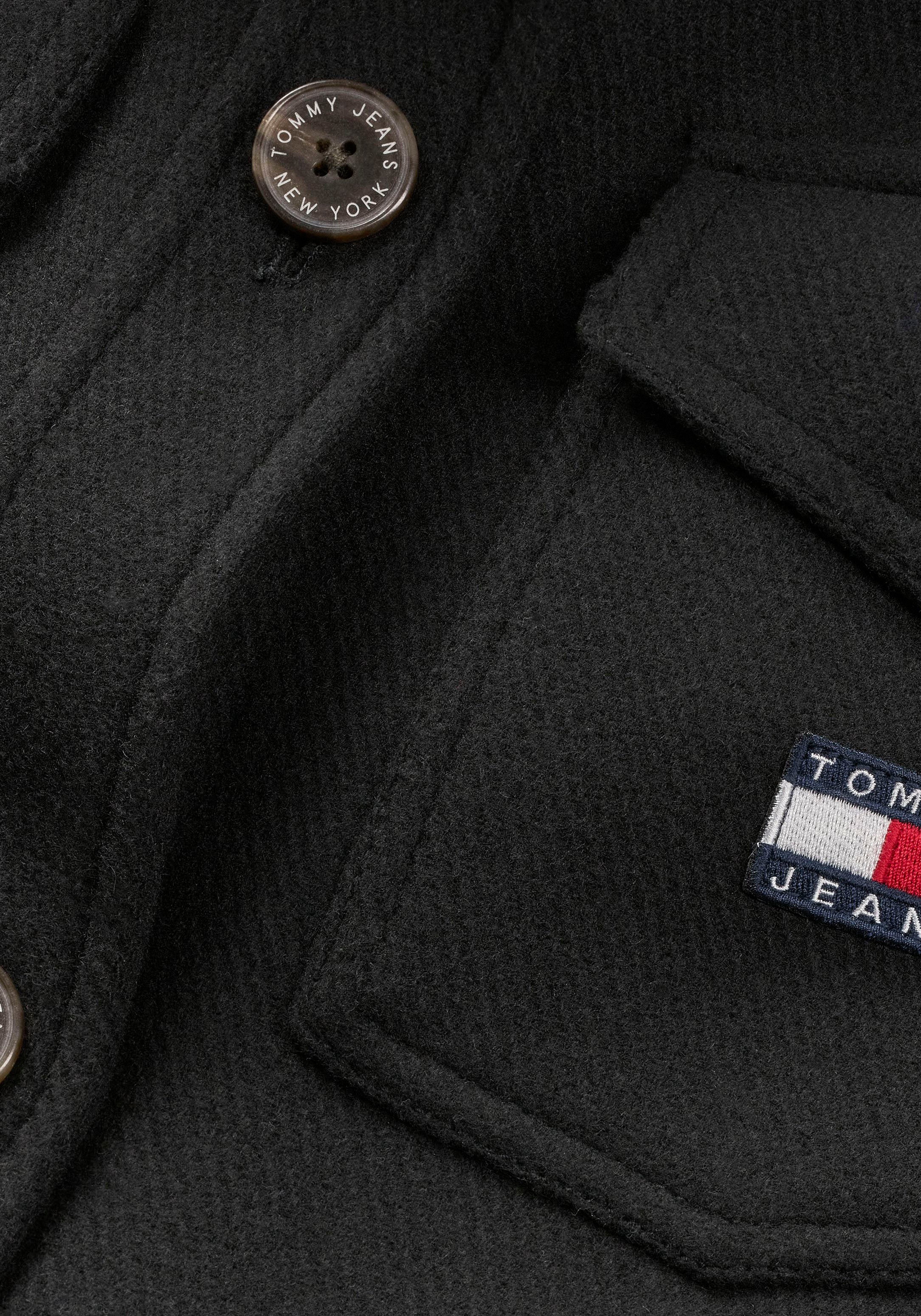 Tommy Jeans Kurzmantel »TJW WOOL kaufen Tommy für mit Jeans Markenlabel BAUR | COAT«