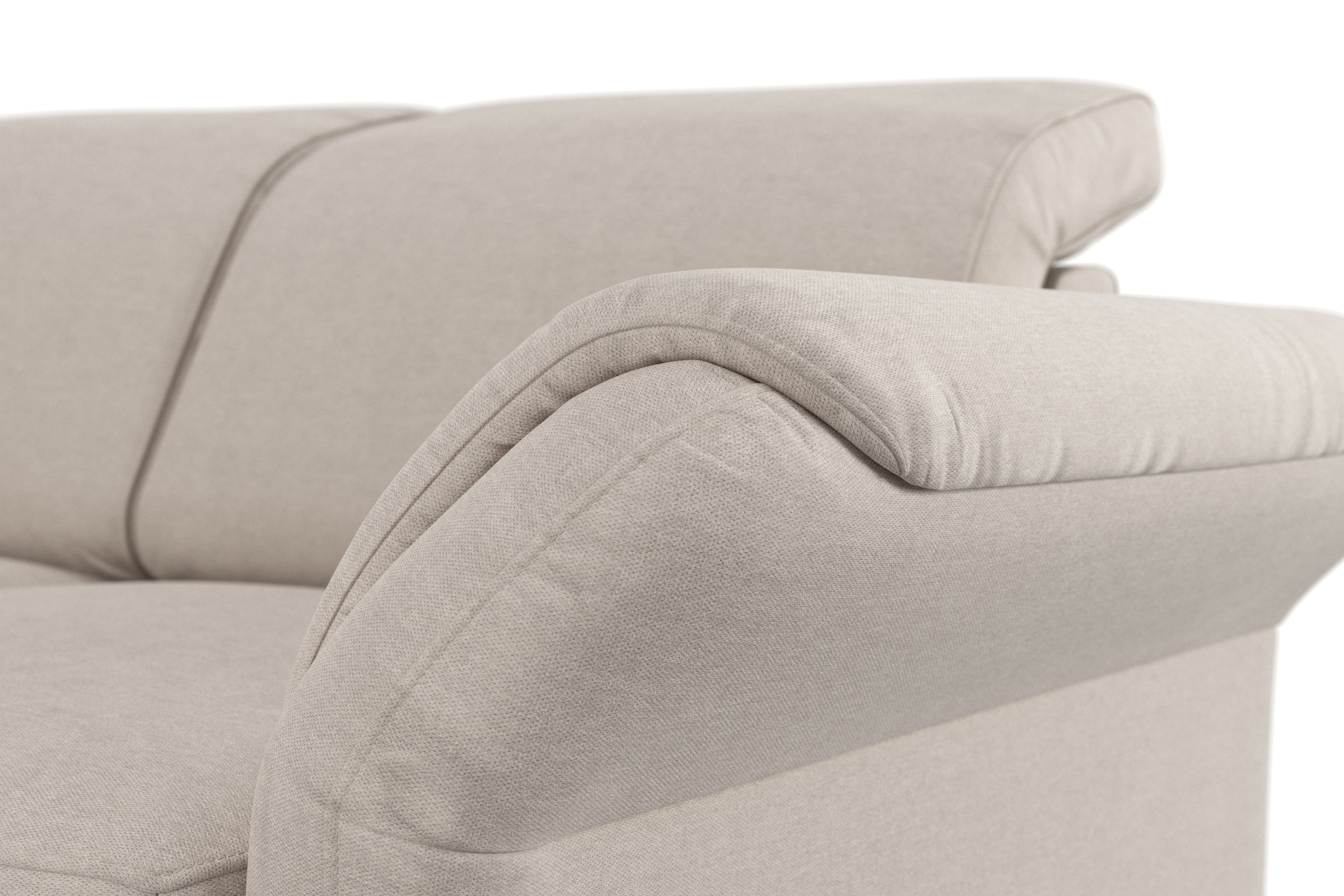 sit&more Ecksofa »Apulia L-Form«, wahlweise Bettfunktion, Bettkasten und Kopf- und Armteilverstellung