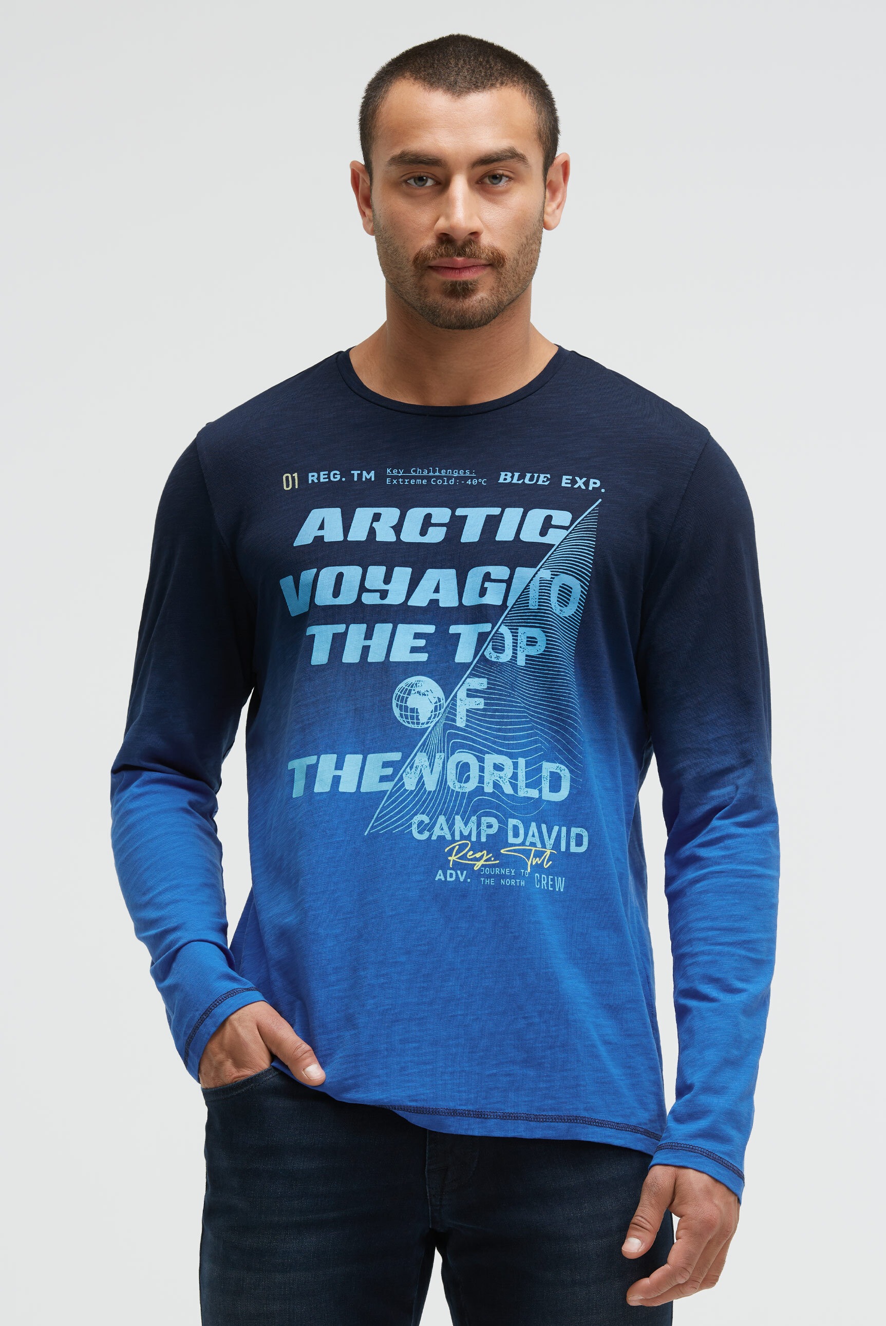 CAMP DAVID Langarmshirt, aus Baumwolle günstig online kaufen