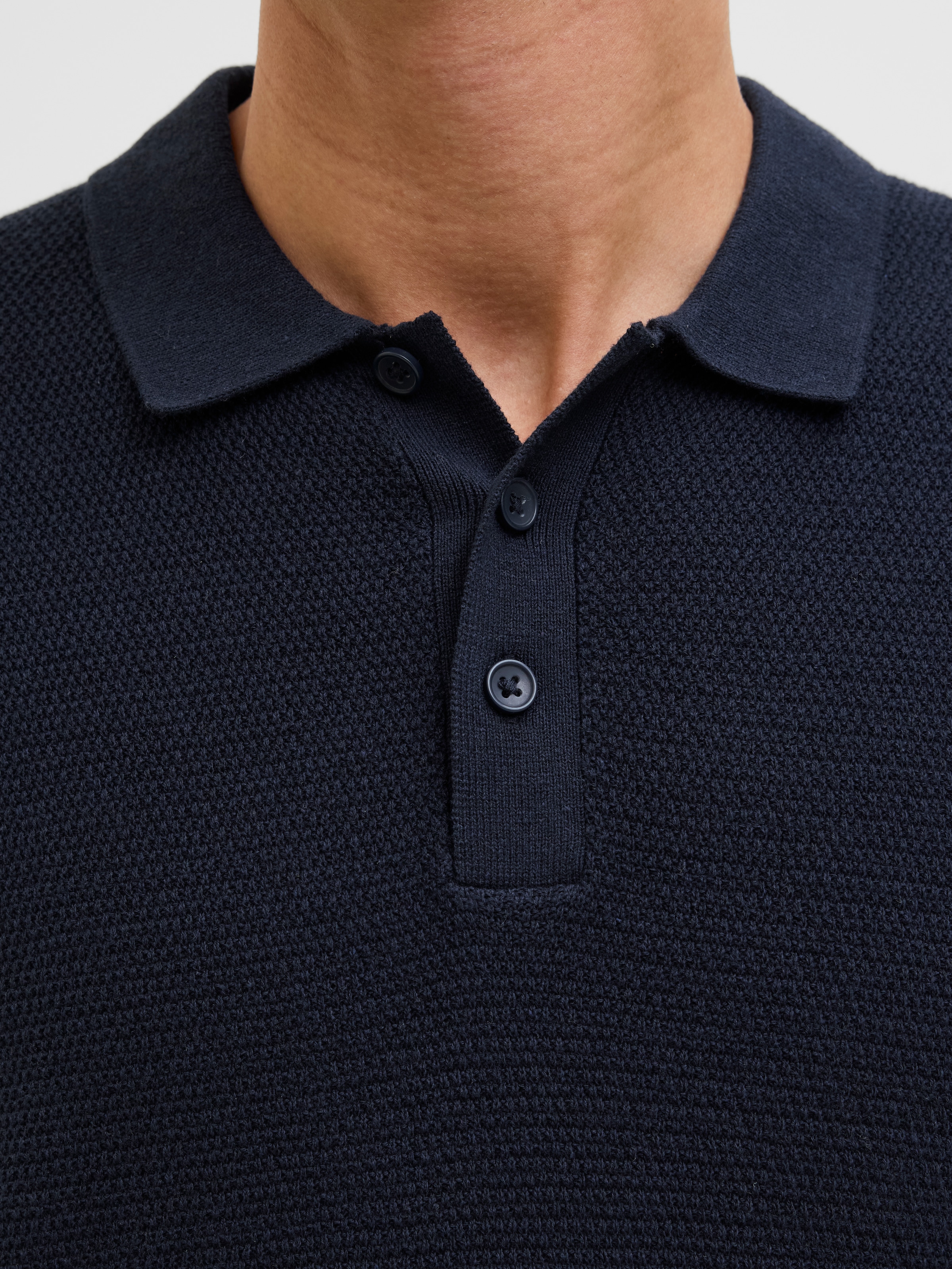 Jack & Jones Kurzarmpullover »JJEGEORGE KNIT POLO SS SN«, mit Polo Kragen