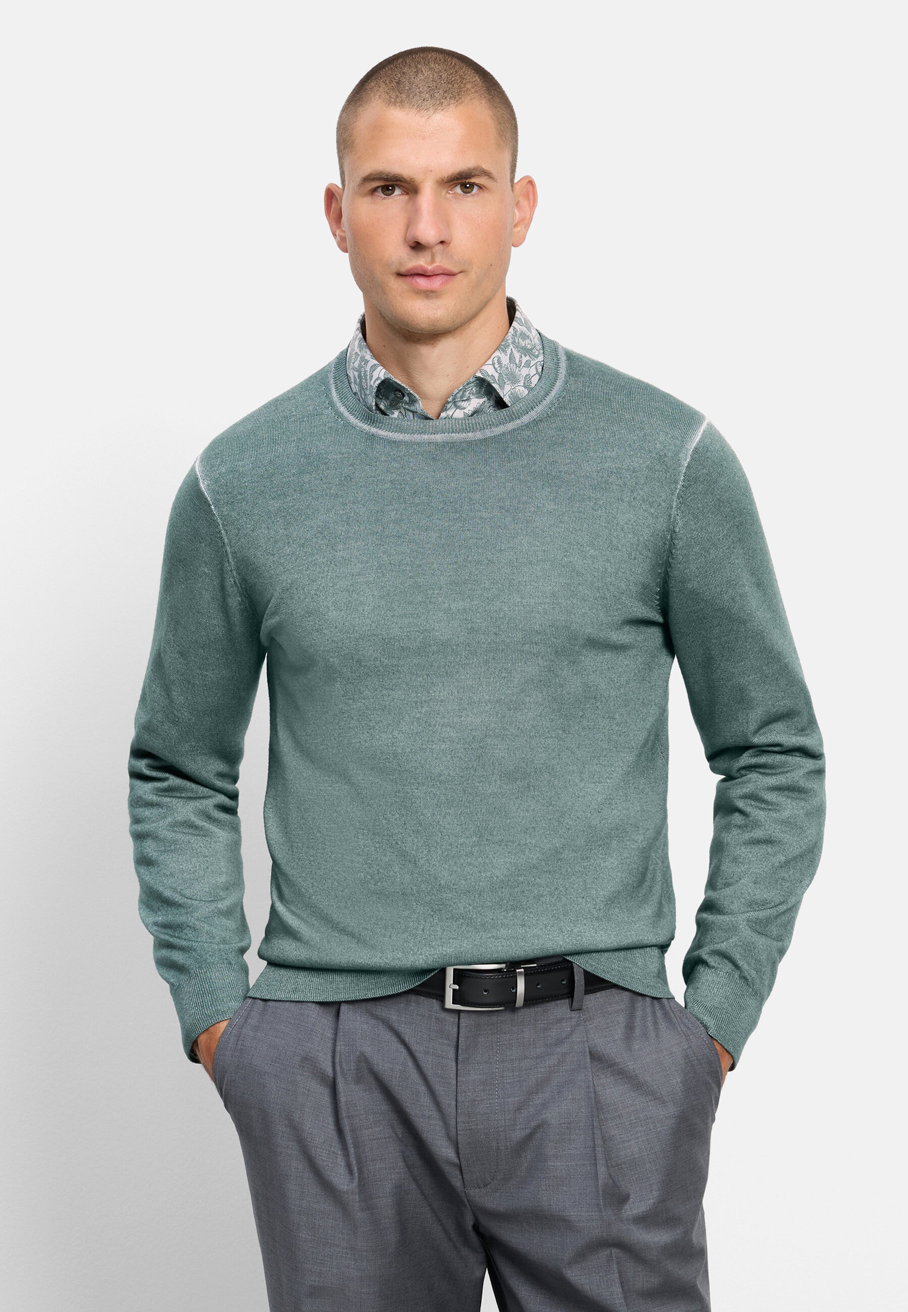 OLYMP Strickpullover "OLYMP Casual Strick, Pullover"