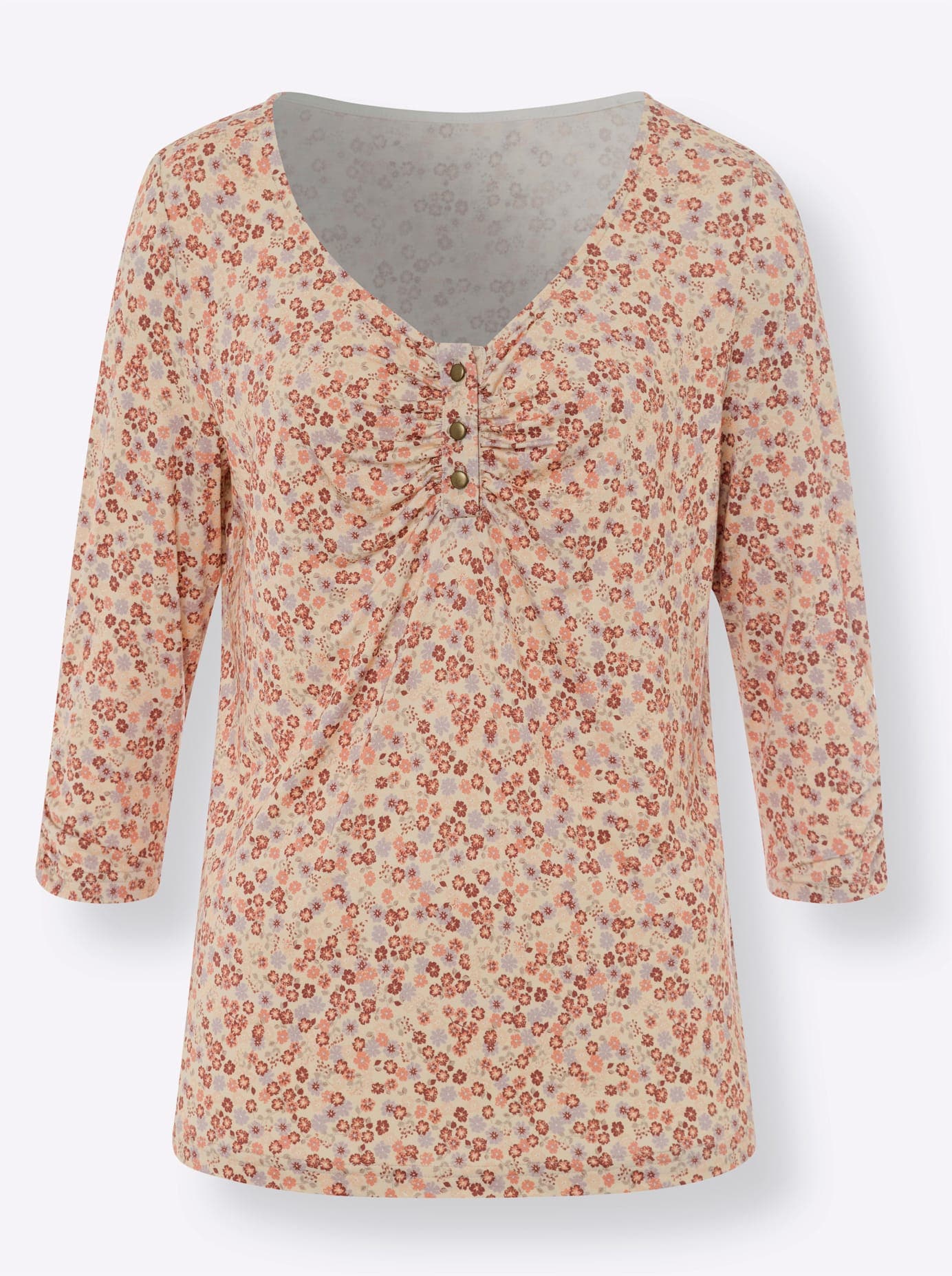 heine 3/4-Arm-Shirt »Druck-Shirt«, (1 tlg.)