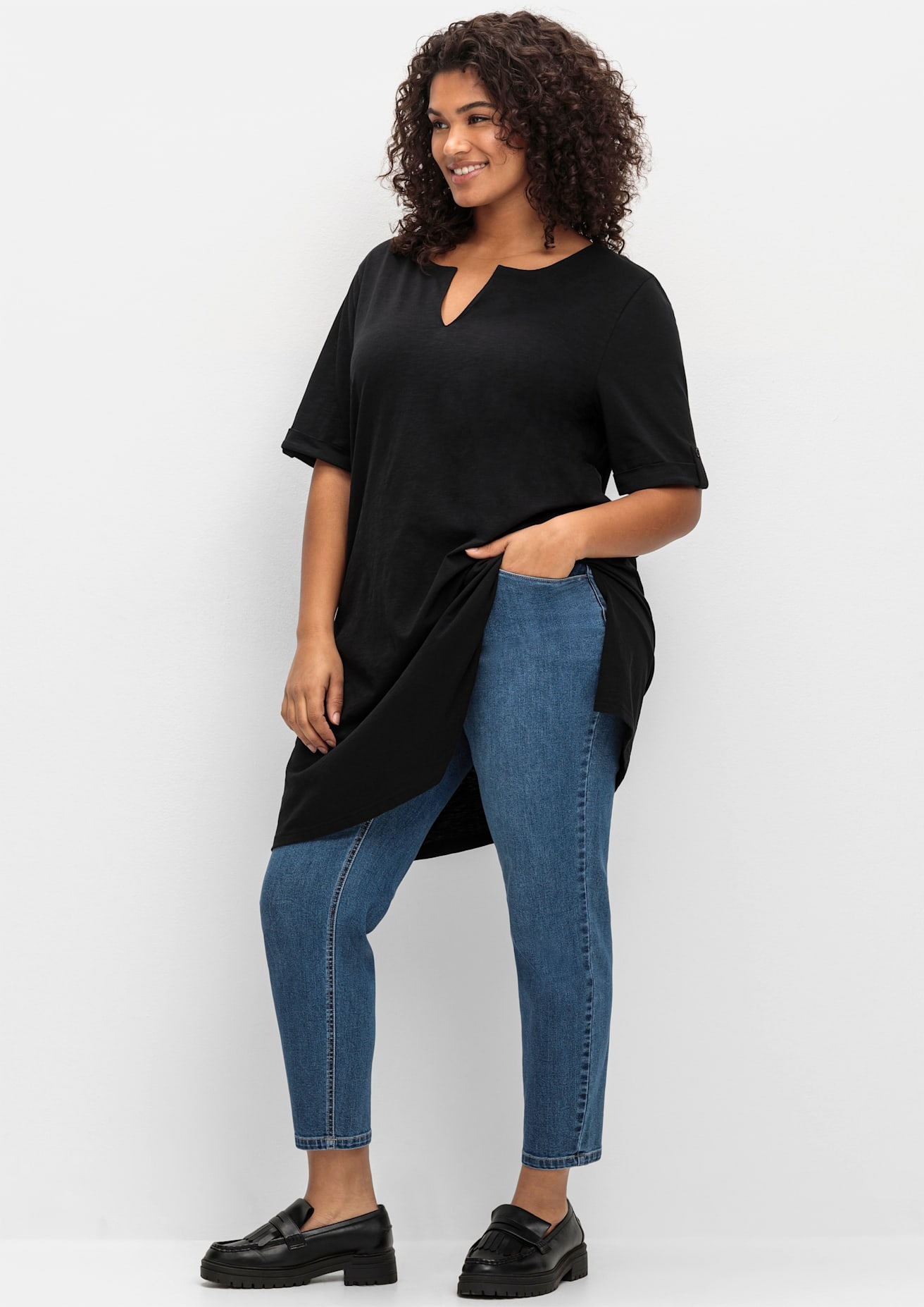 Sheego Stretch-Jeans 1 Stk. tlg. günstig online kaufen