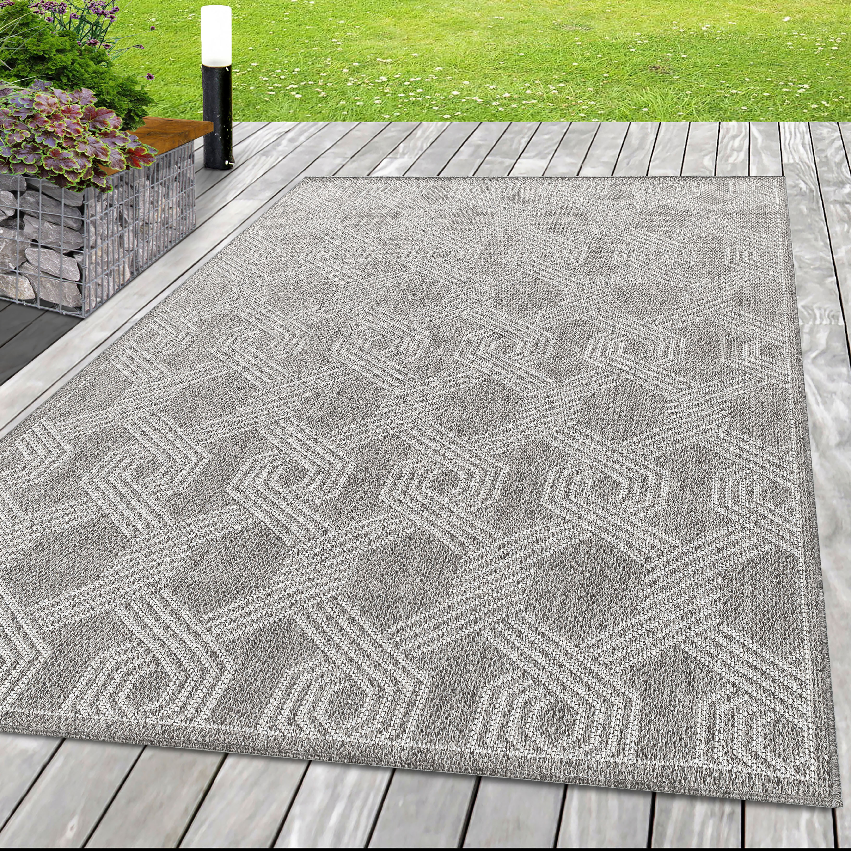 Ayyildiz Teppiche Outdoorteppich "ARUBA 4904, auch als Läufer" rechteckig 6 mm Höhe Pflegeleicht, Modern, In- und Outdoor geeignet