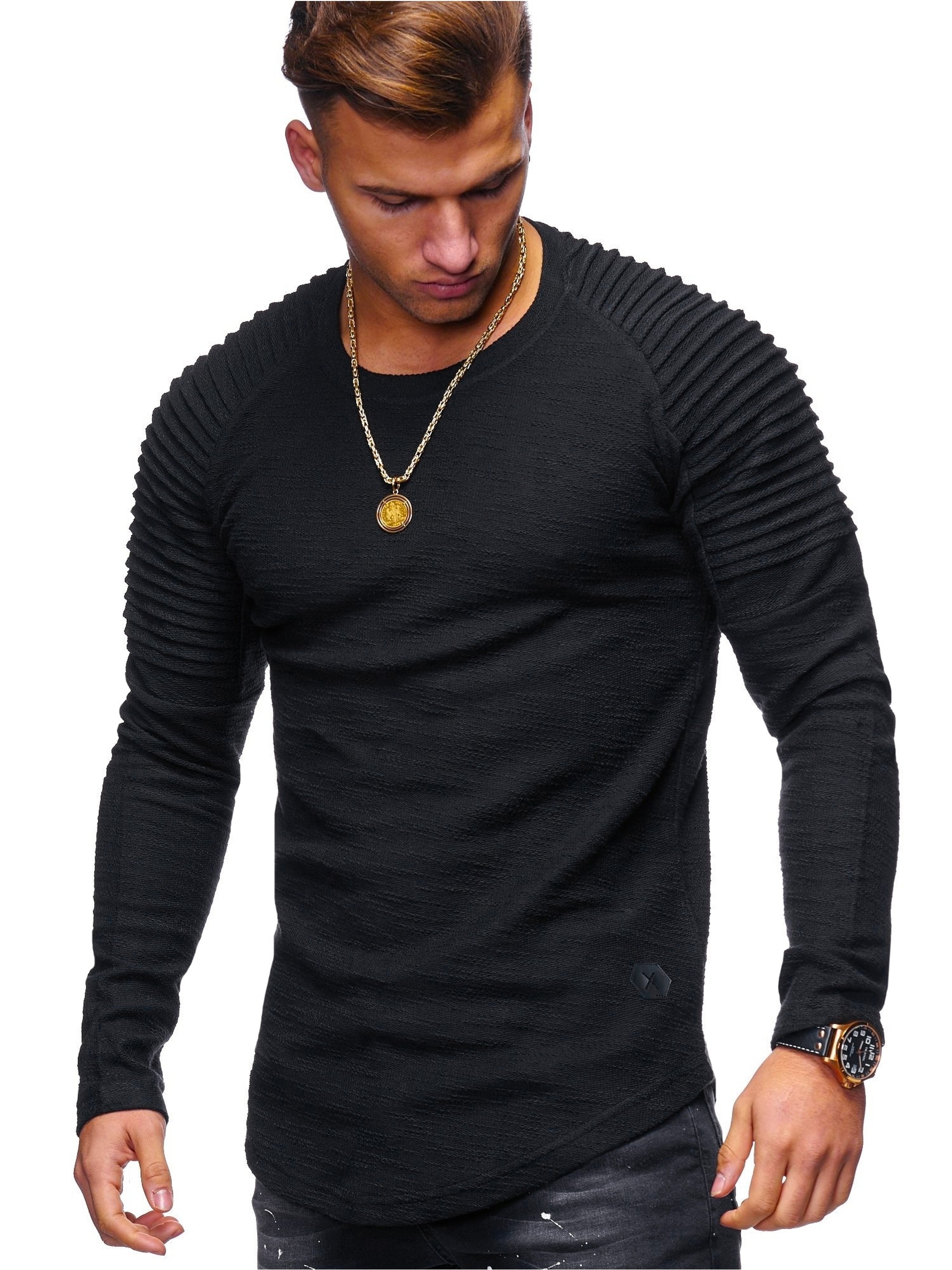 behype Sweatshirt "LUSIEN", mit angesagter Biker-Steppung günstig online kaufen