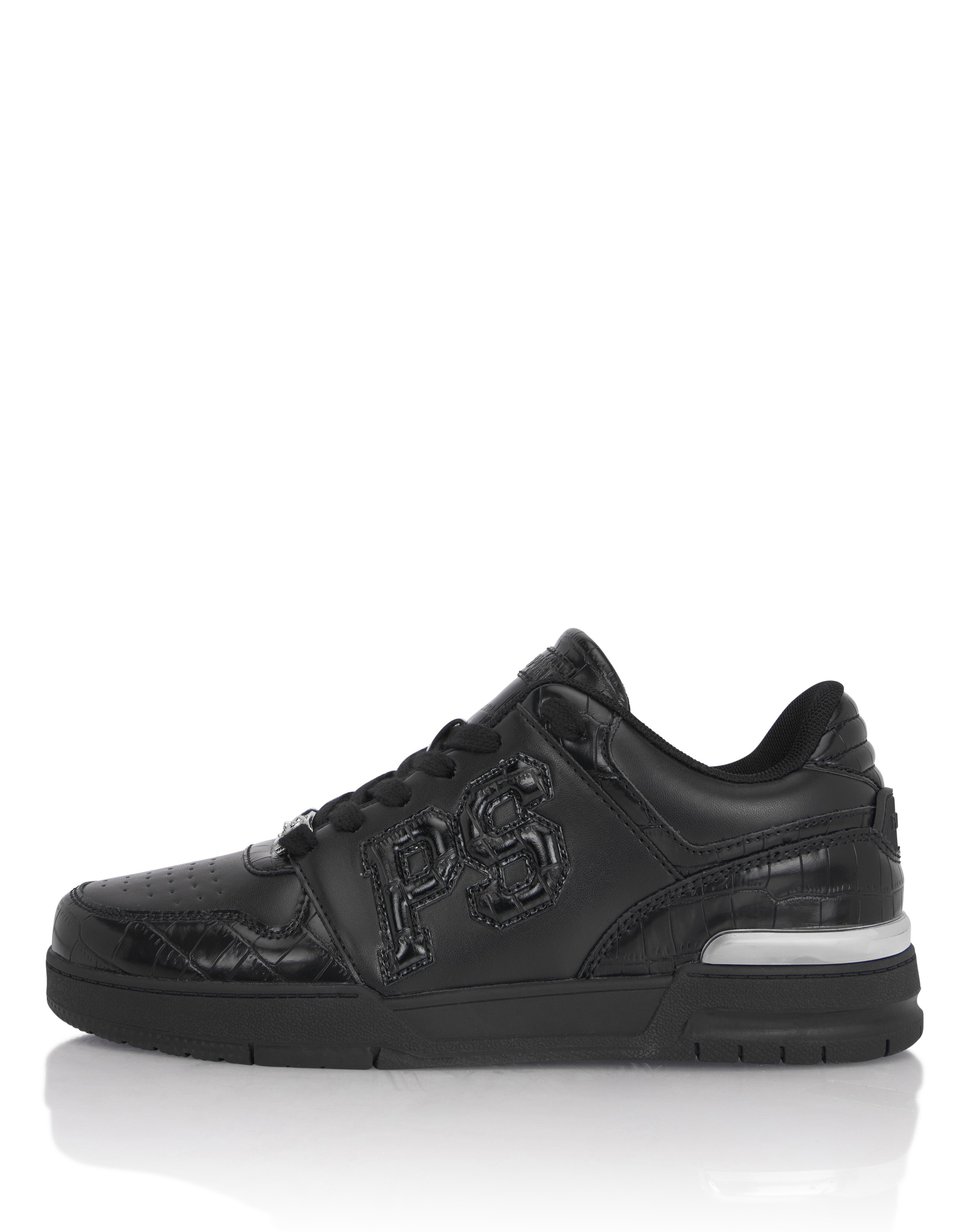 Sneaker PLEIN SPORT "Low-Top Sneakers PS Cocco", Damen, Gr. 35, Normalschaft, 0202, schwarz, schwarz, Schuhe Sneaker 3