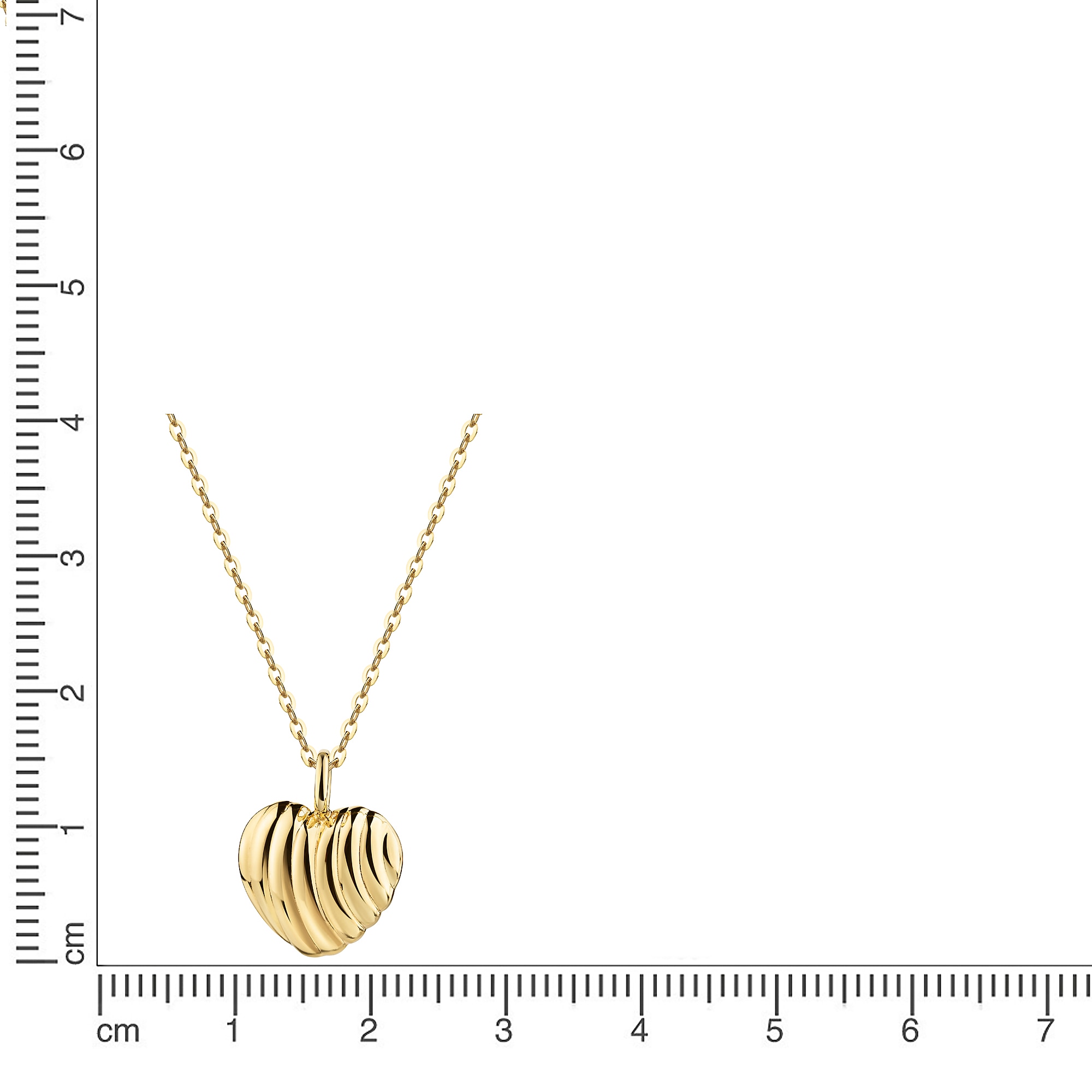 Firetti Kette mit Anhänger »Schmuck Geschenk Silber 925 Halsschmuck Halskette Ankerkette Herz«