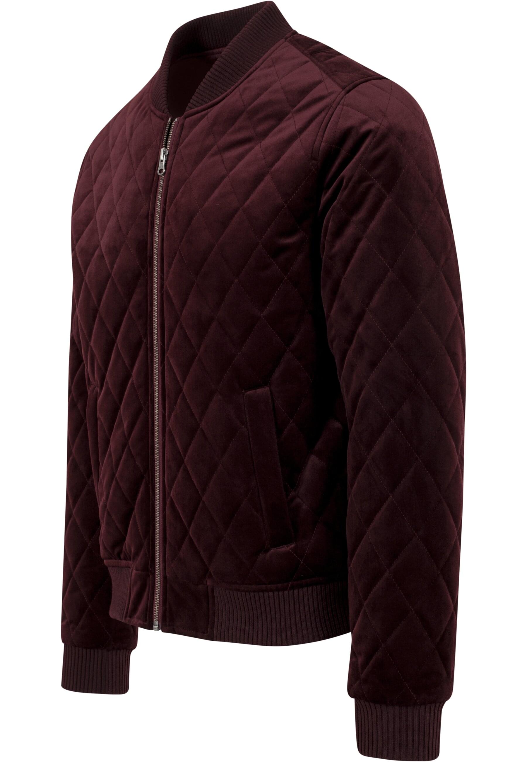 Thumbnail - URBAN CLASSICS Anorak "Urban Classics Herren Diamond Quilt Velvet Jacket", (1 St.), ohne Kapuze