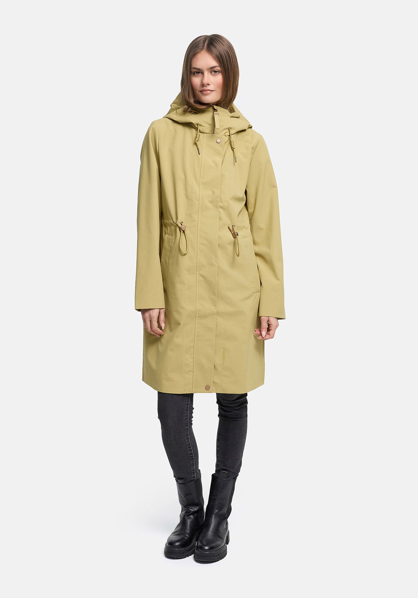 Marikoo Outdoorjacke "Zilandaa" Moderner Outdoorparka mit Kapuze und Kordelzug