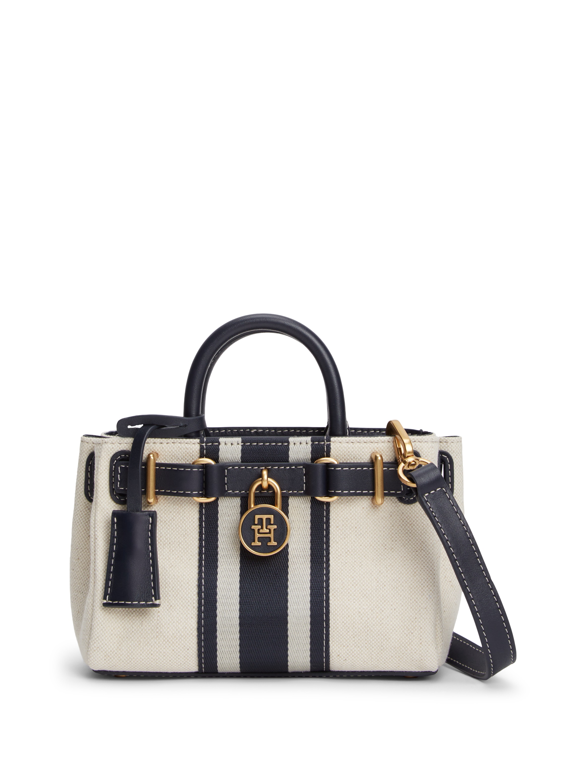 Tommy Hilfiger Tragetasche "AMERICAN ICON MICRO TOTE CANVAS" Damen Handtasc günstig online kaufen