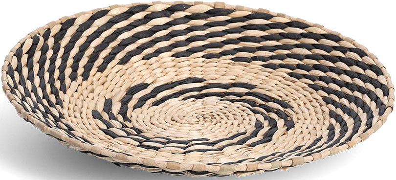 Zeller Present Dekoschale, (1 St.), Ø 35 cm, Papiergeflecht