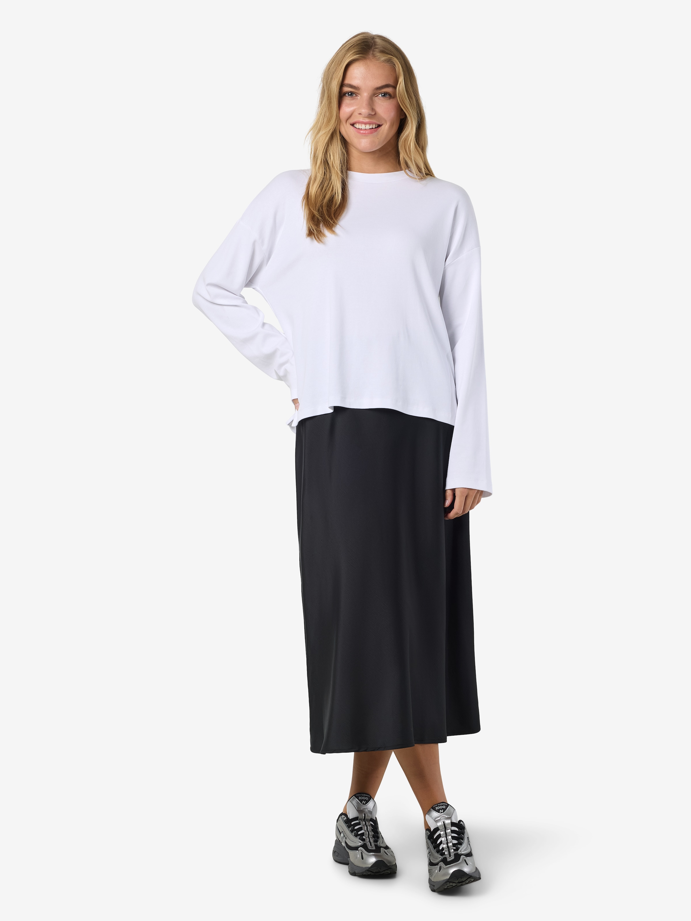 Noisy may Langarmshirt »NMMOCCA L/S REGULAR FIT TOP JRS FWD NOOS«