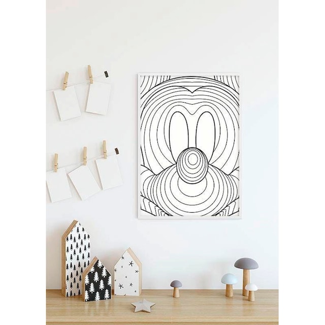 Komar Kinderzimmer, Wohnzimmer St.), Schlafzimmer, Mouse »Mickey BAUR (1 Disney, Poster Lines«, |