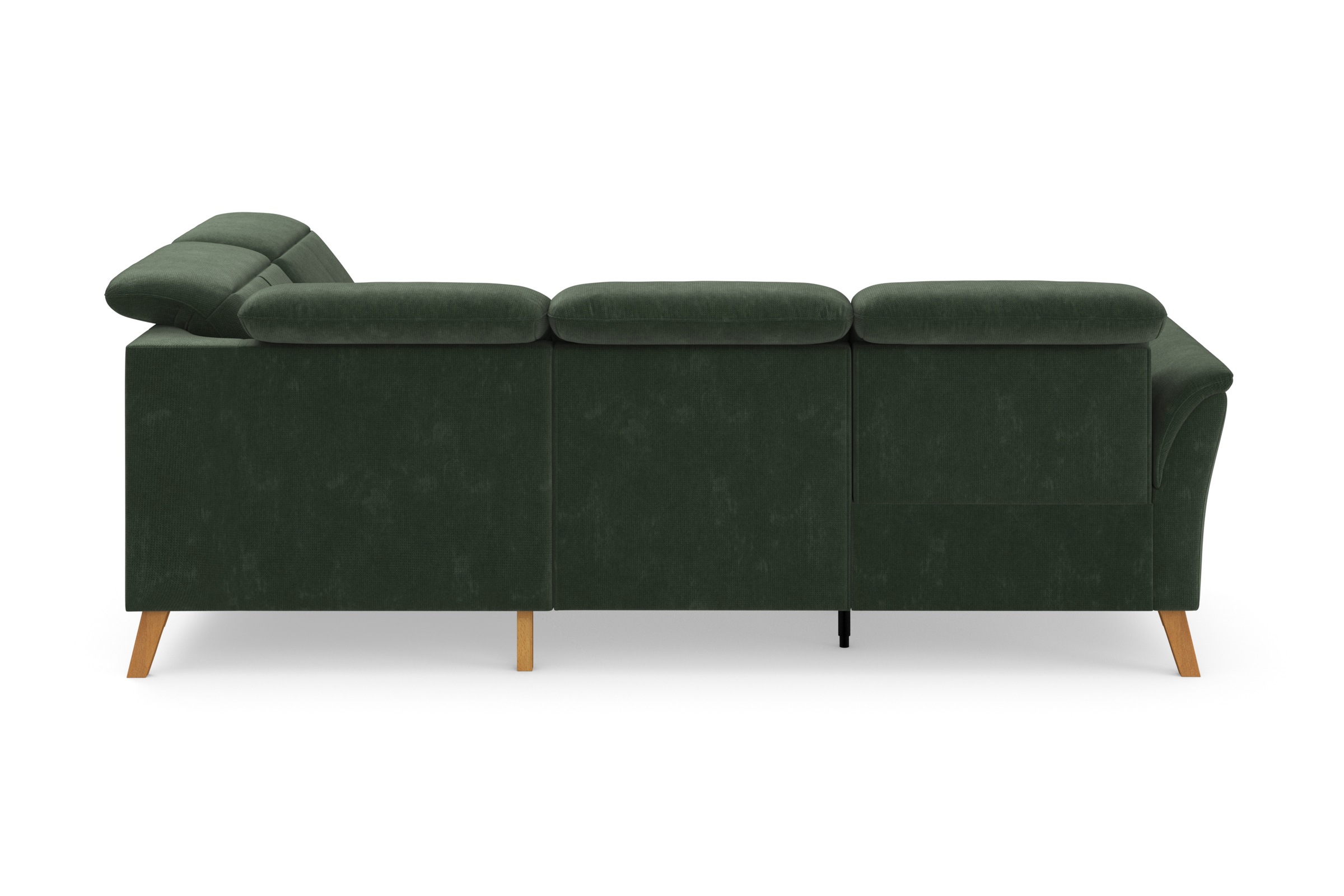 Ecksofa SIT & MORE "Romero L-Form", grün (jungle), B:250cm H:91cm T:220cm, 90% Polyester 10%Polyamid, Sofas, Ecksofa, wahlweise mit oder ohne TV-Funktion, Bettfunktion, Bettkasten 6