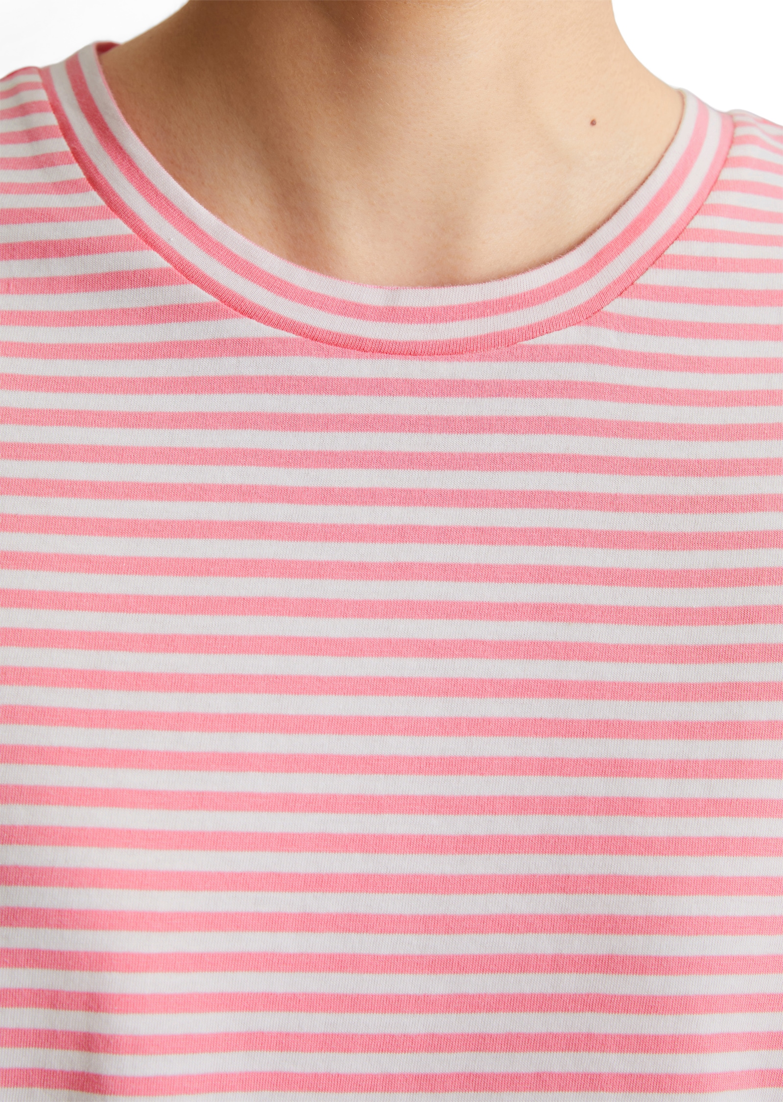 Marc O'Polo DENIM T-Shirt, geringelt, Rundhals, relaxed fit