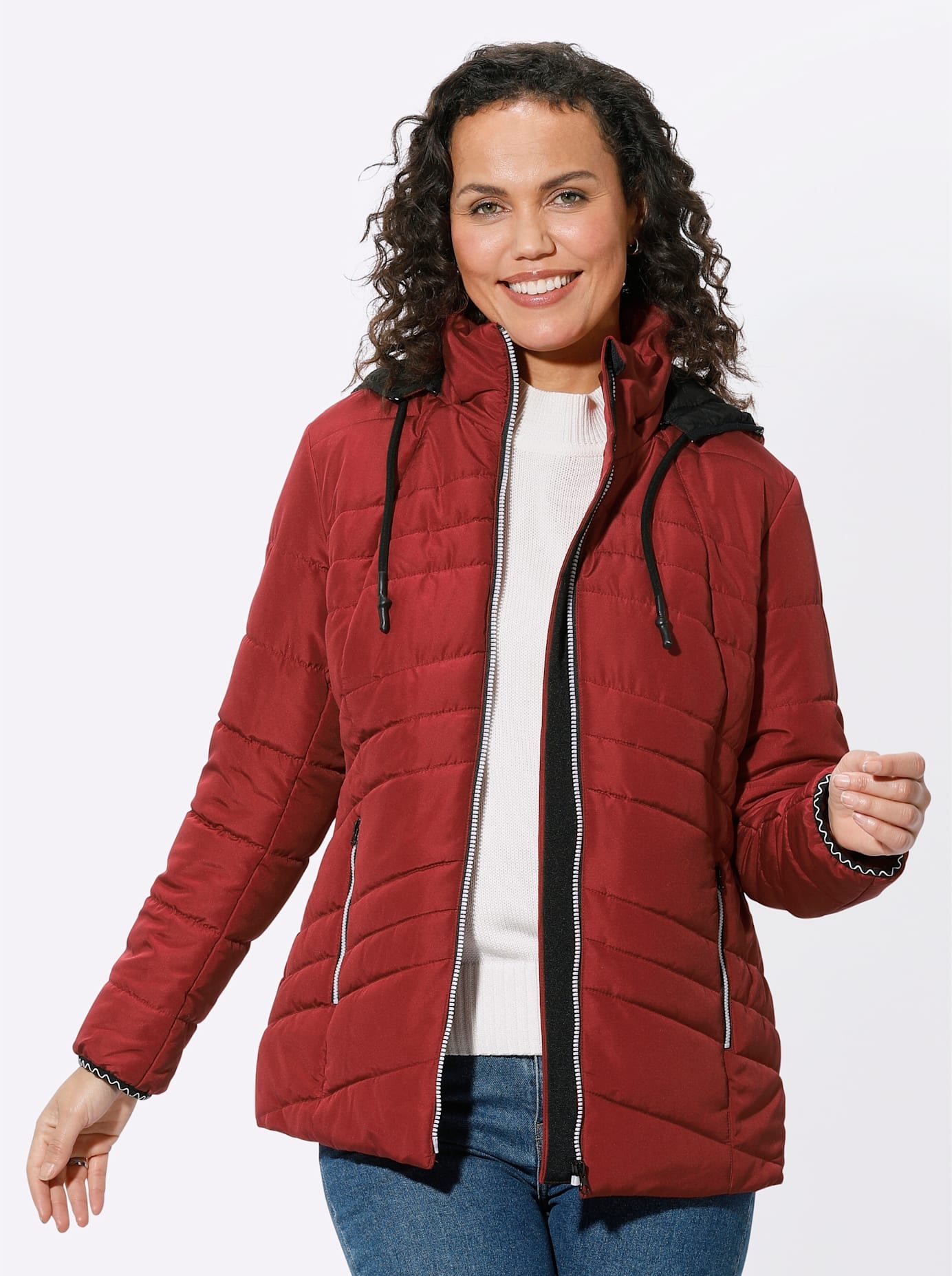 Casual Looks Steppjacke, mit Kapuze