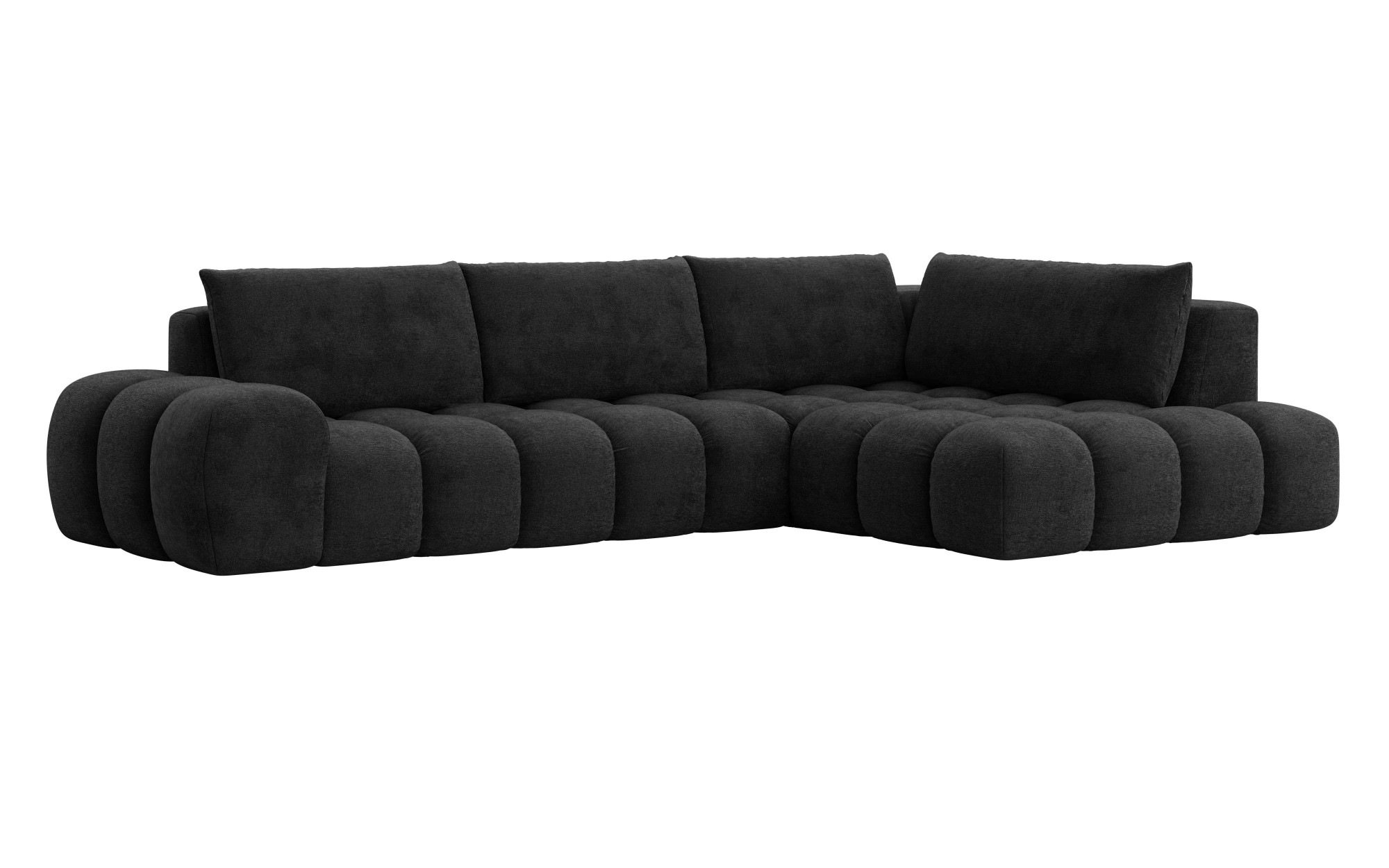 INOSIGN Ecksofa »AZITA klein, L-Form, elegant und bequem Designsofa«, lose Rückenkissen, traumhafte Steppung, Maße B/T/H: 296/176,5/89 cm