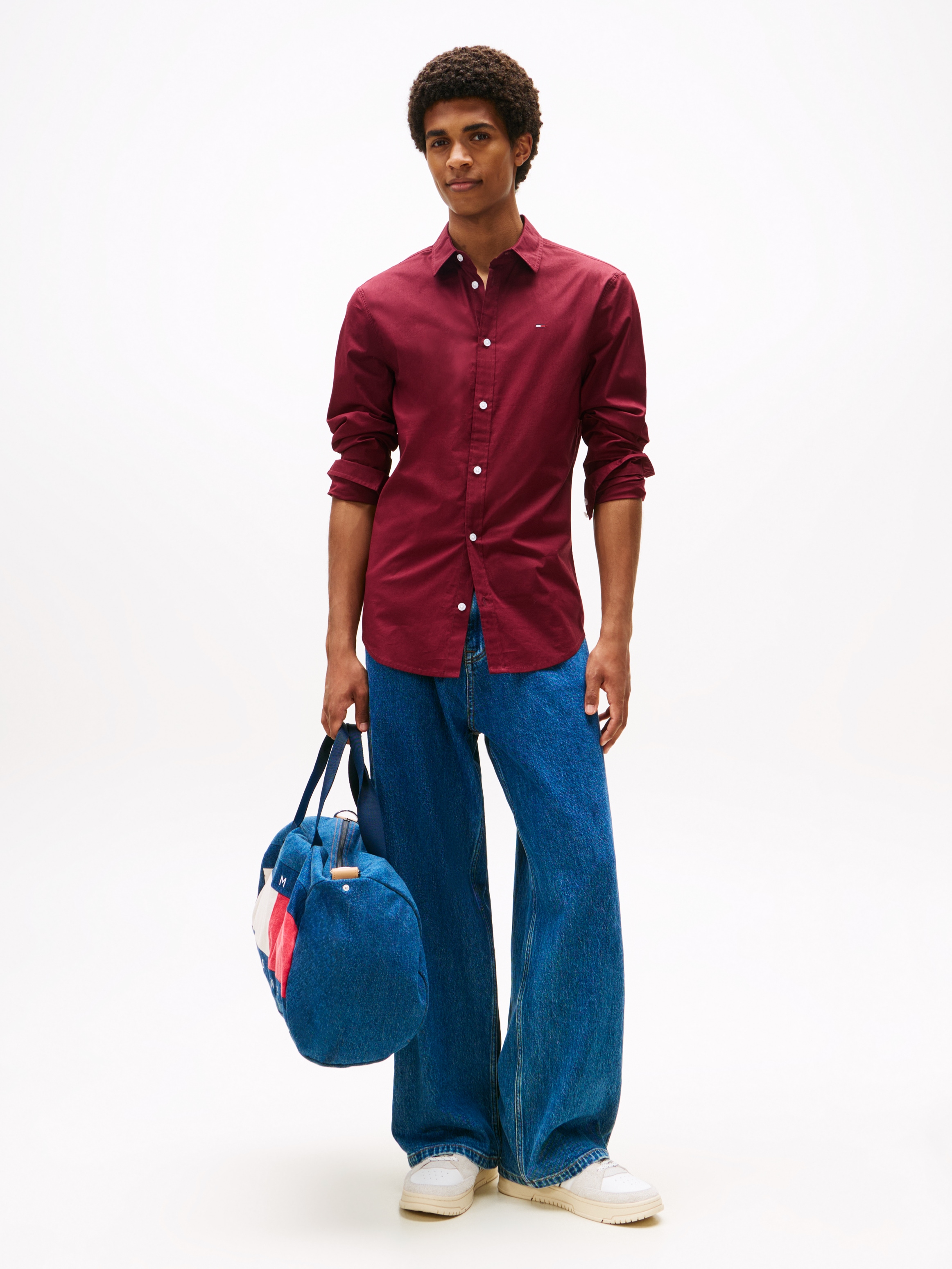 Tommy Jeans Langarmhemd »Sabim Stretch Hemd Shirt«, Stretch Hemd, Premium, Slim Fit, mit Elasthan