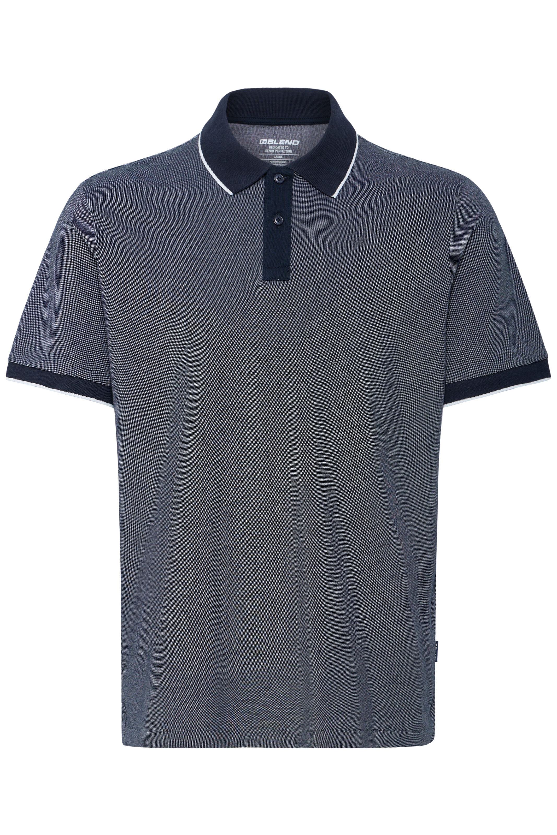 Blend Poloshirt »BHGILBERT POLO S/S« aus Baumwollmischung, Regular Fit, mit kurzer Knopfleiste, unifarben