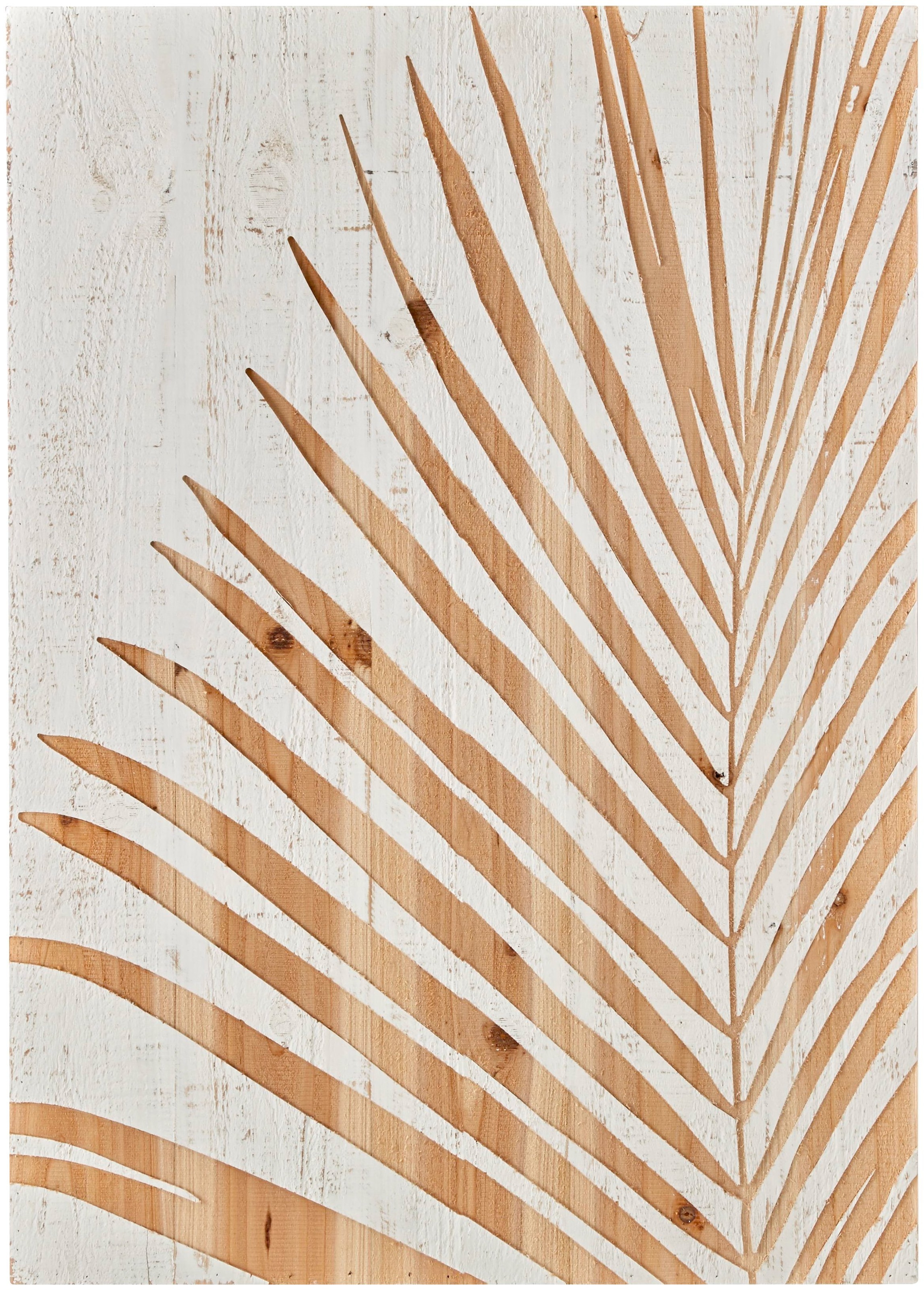 Art for the home Holzbild »Palme«, Pflanzen, 40x50cm