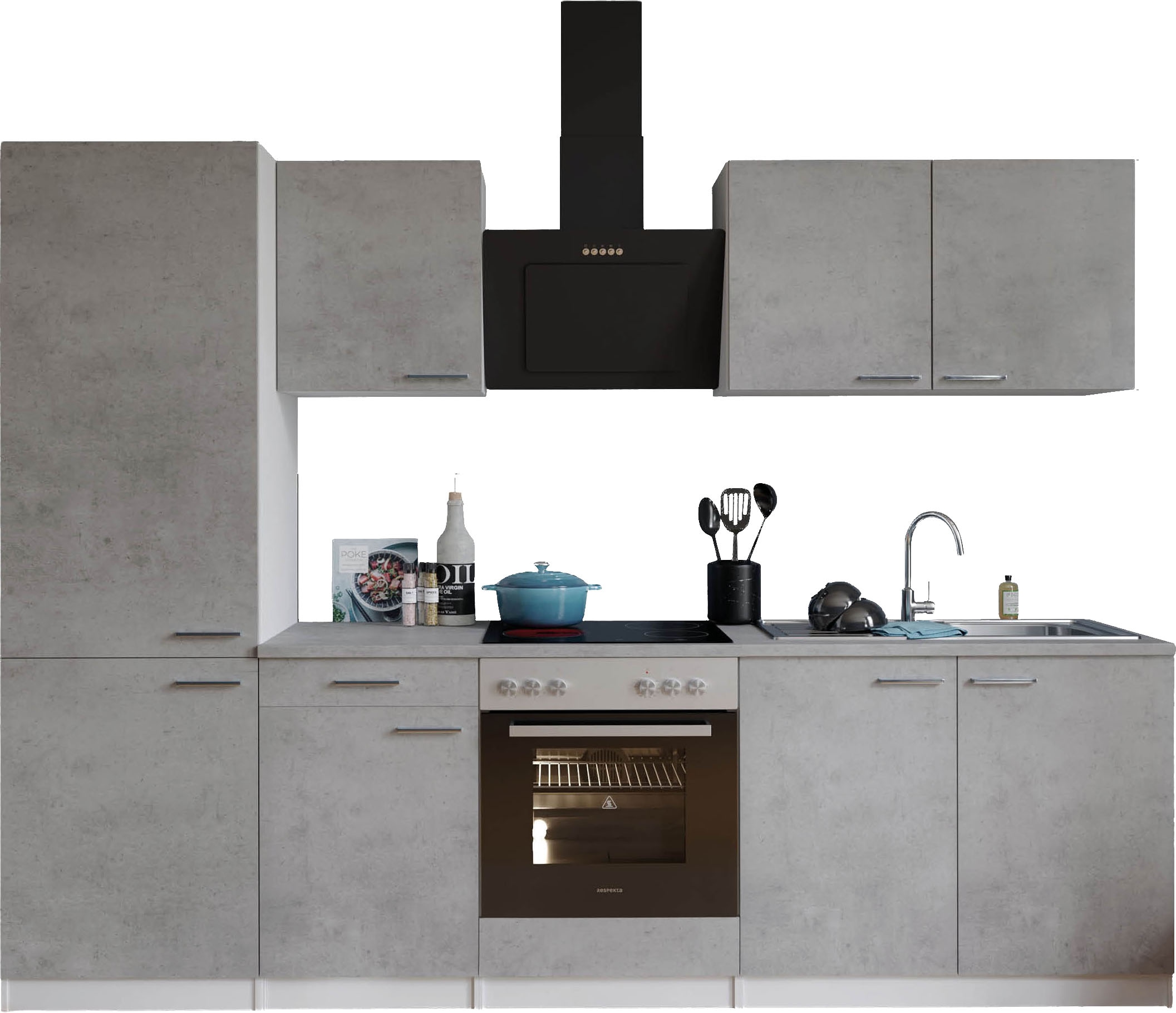 MESANA Küchenzeile "Malia", Breite 270 cm, 85 cm Arbeitshöhe, in exklusiver günstig online kaufen