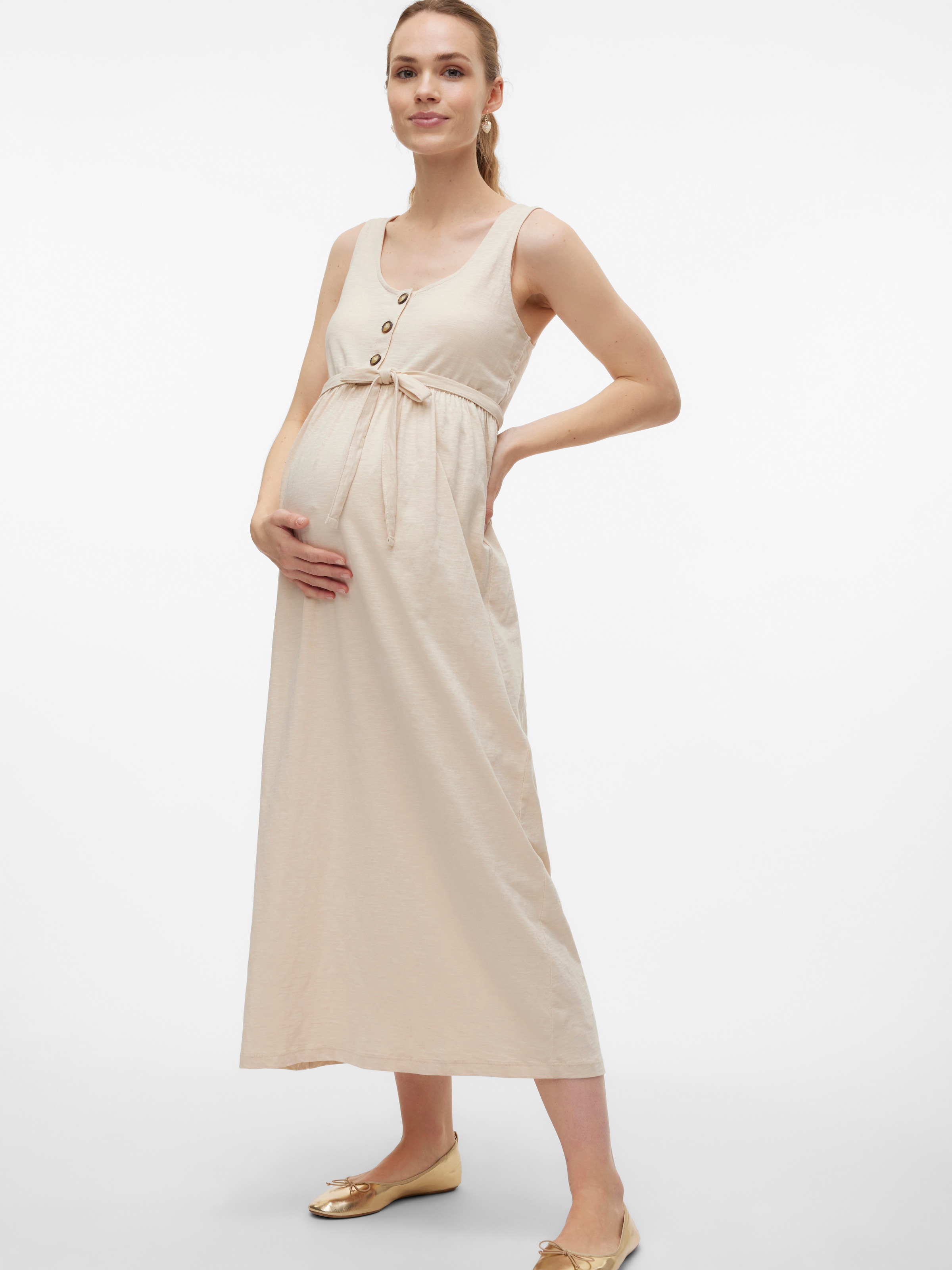 Mamalicious Trägerkleid "MLEVI LIA SL JRS ANKLE DRESS 2F NOOS", Sommerkleid günstig online kaufen