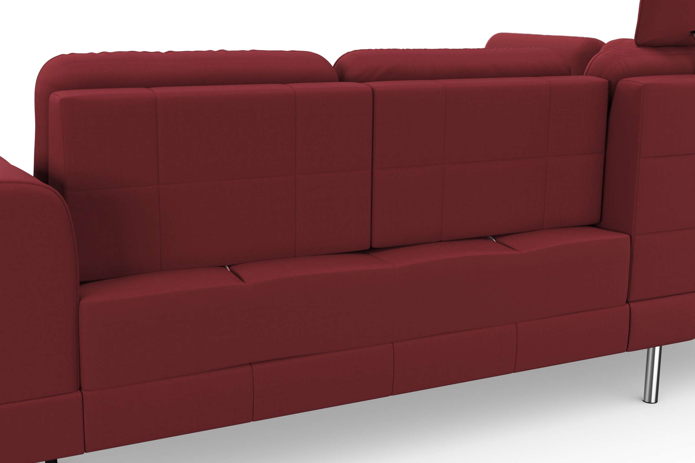 sit&more Ecksofa »Bendigo L-Form«, inklusive Sitztiefenverstellung, Bodenfreiheit 15 cm, in 2 Fußfarben