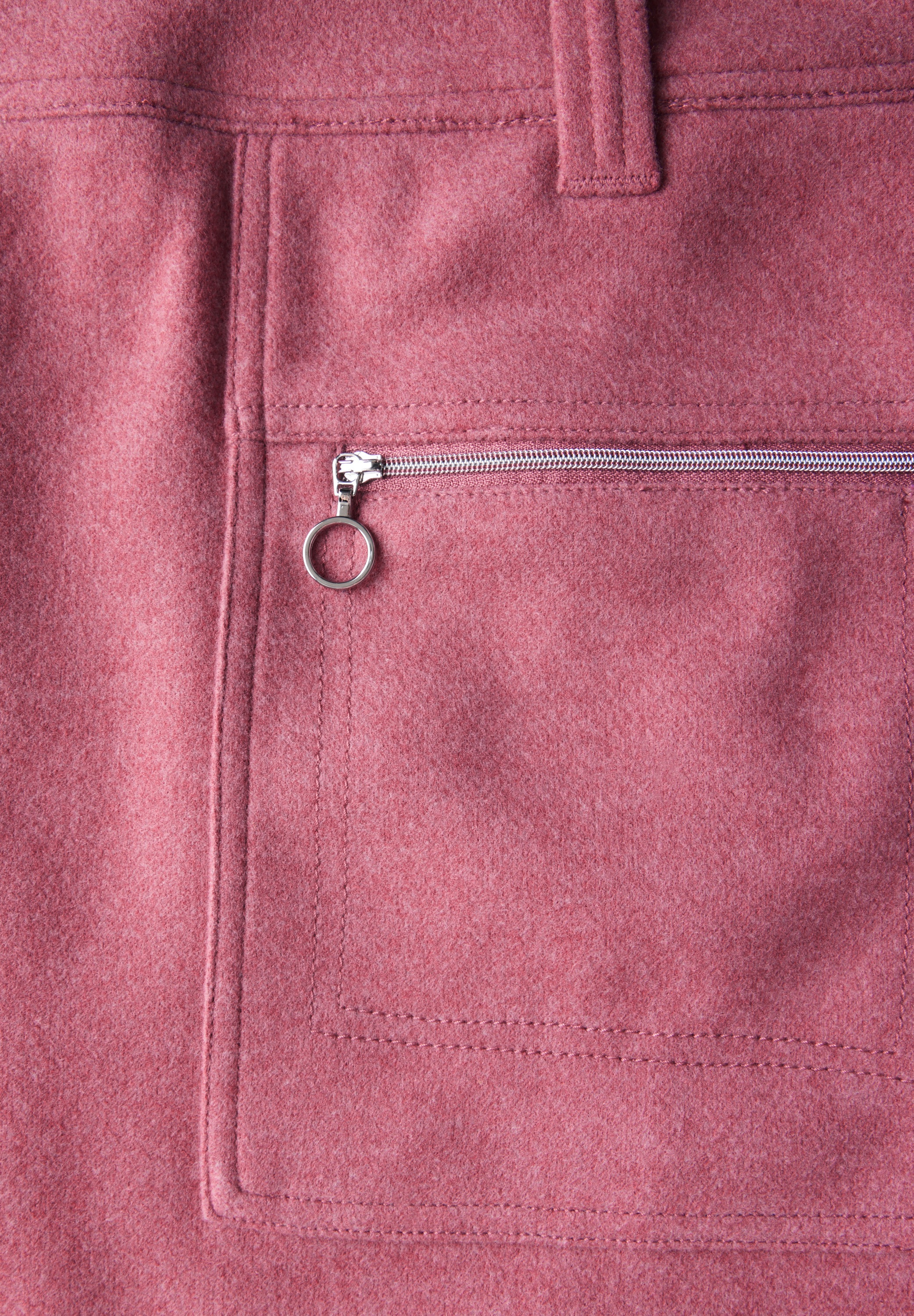 STREET ONE Minirock, große Fronttaschen mit Zipper
