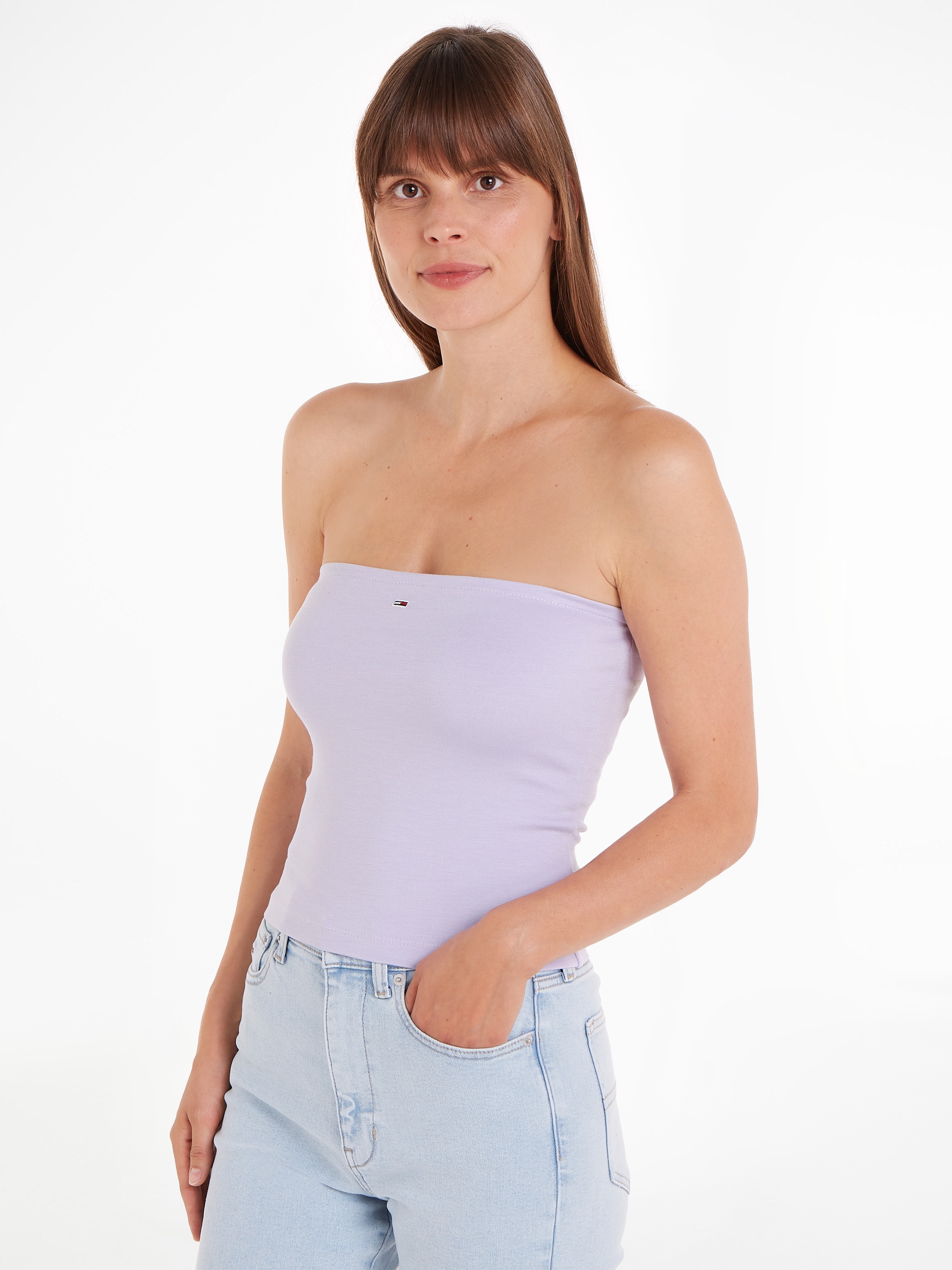 Tommy Jeans Bandeautop "TJW SLIM ESSENTIAL TUBE TOP", mit Tommy Jeans Logo- günstig online kaufen