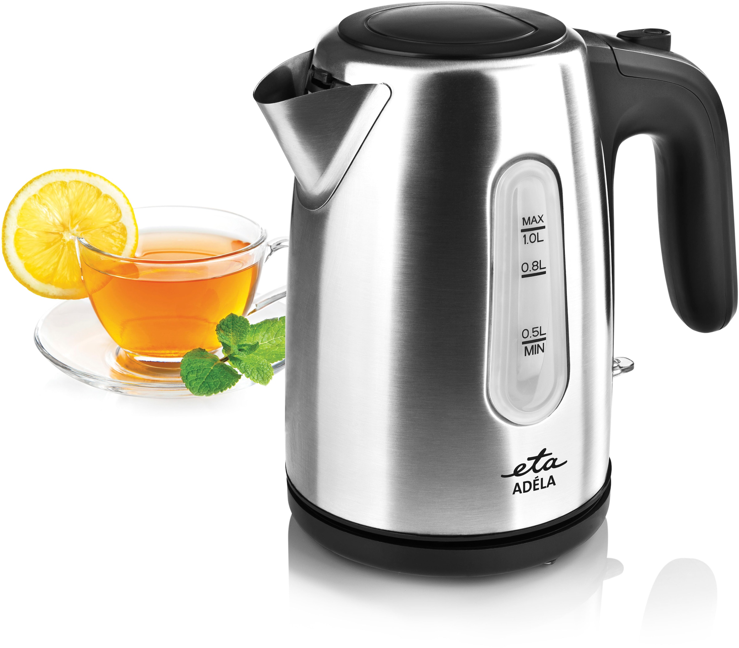 eta Wasserkocher »ADÉLA ETA160490000«, 1 l, 1600 W, Wasserstandsanzeige, Kontaktsystem, Thermosicherung