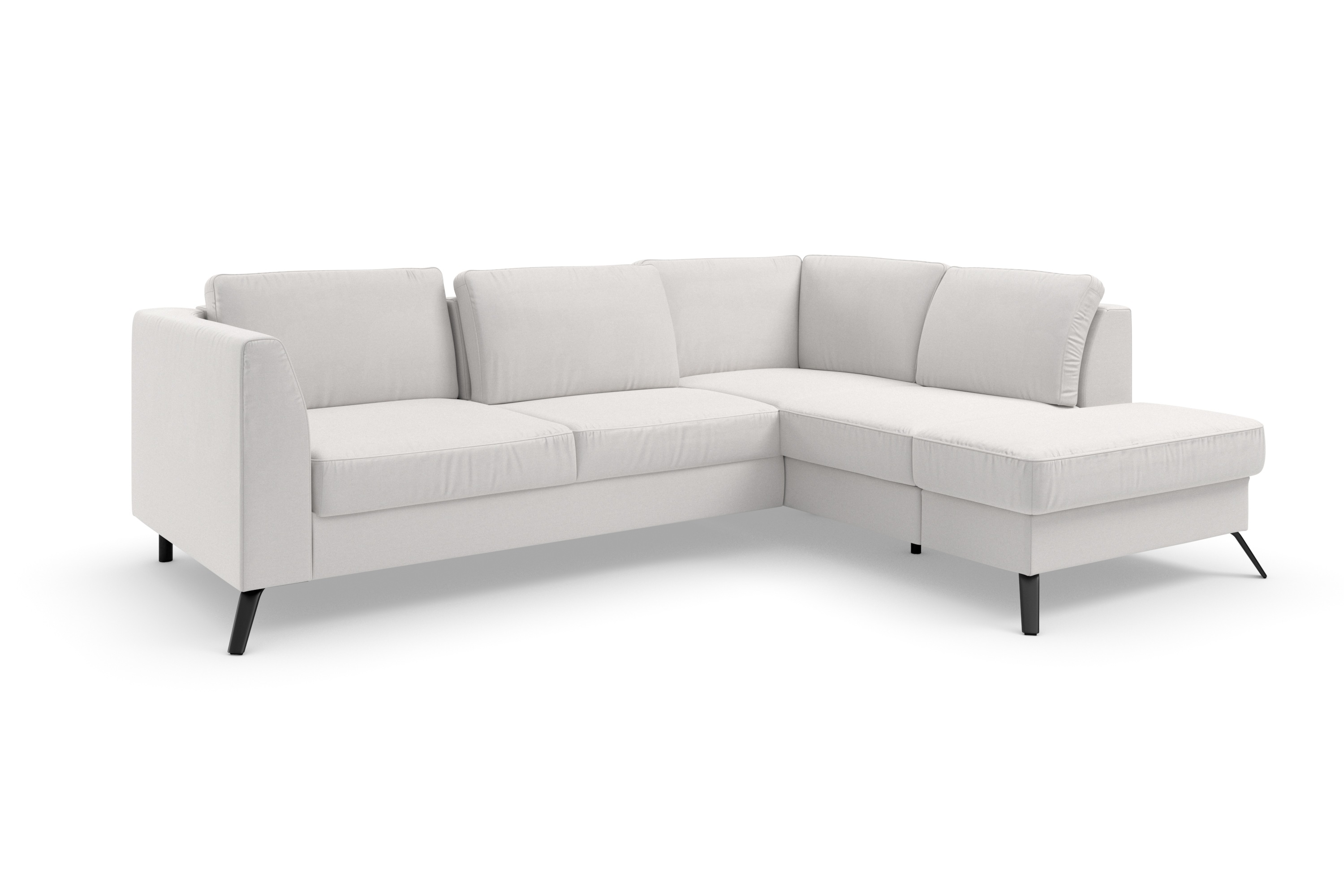 Thumbnail - sit&more Ecksofa "Olsen L-Form" inklusive Sitztiefenverstellung, wahlweise mit Bettfunktion, 15cm hoch