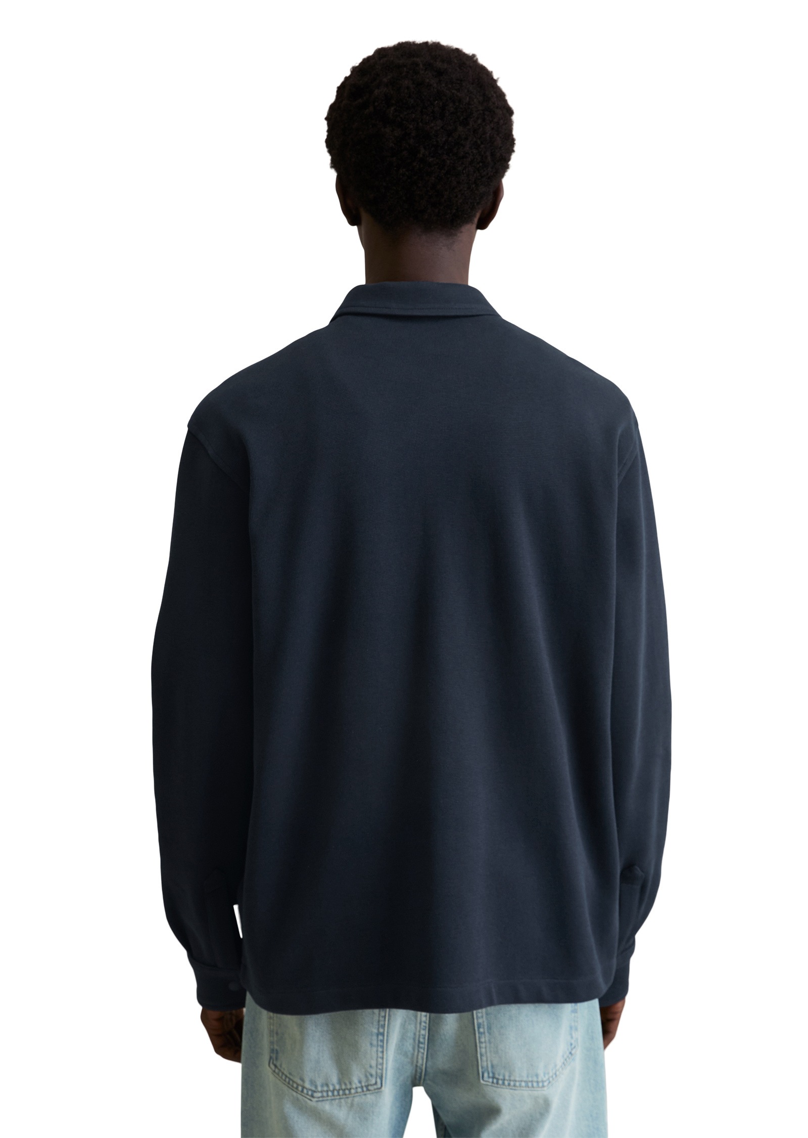 Thumbnail - Marc OPolo DENIM Kurzjacke "aus Bio-Baumwolle mit feiner Struktur" ohne Kapuze