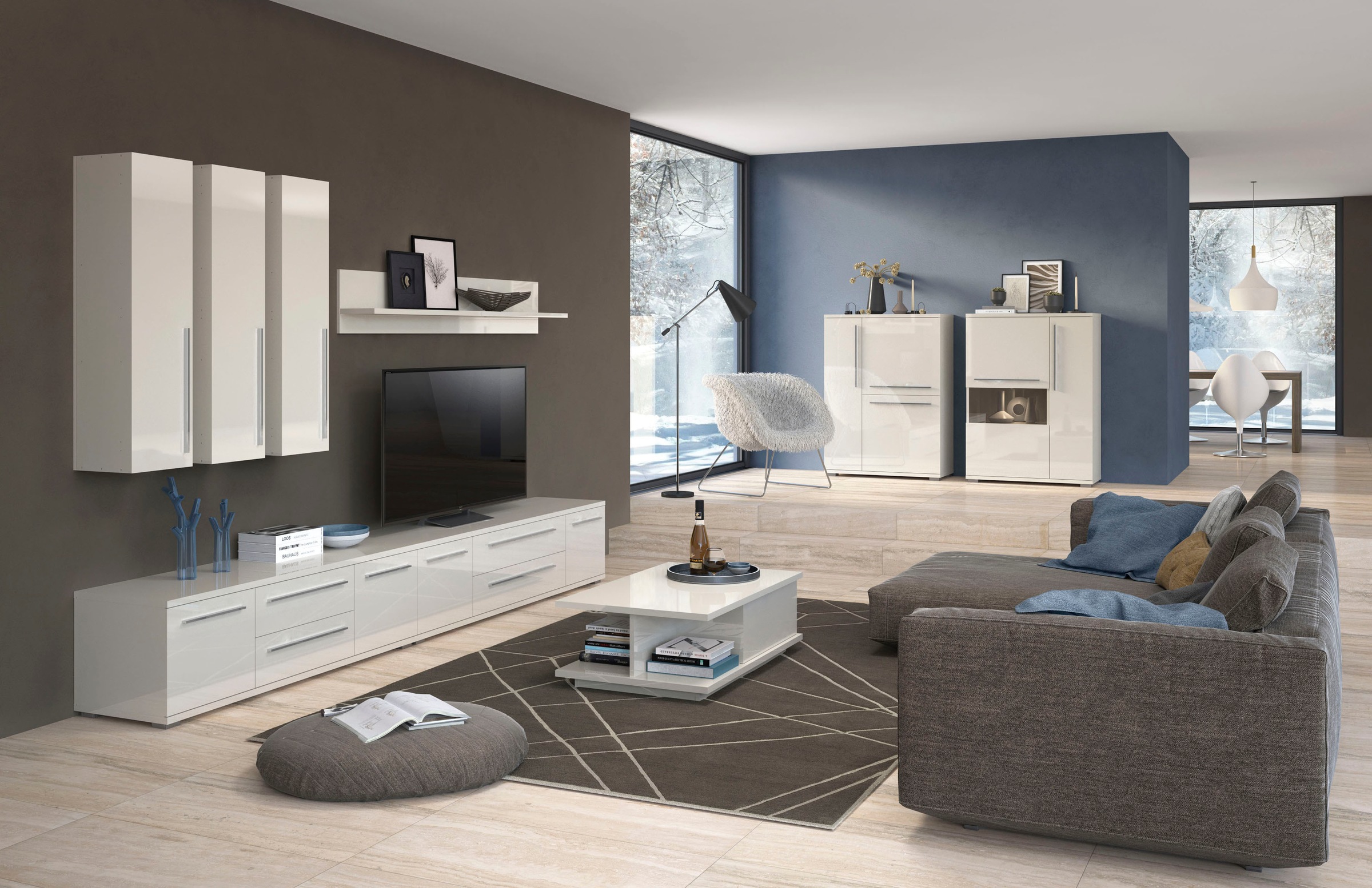 Places of Style Lowboard "Piano TV-Kommode in Breite 165 oder 180 cm mit So günstig online kaufen