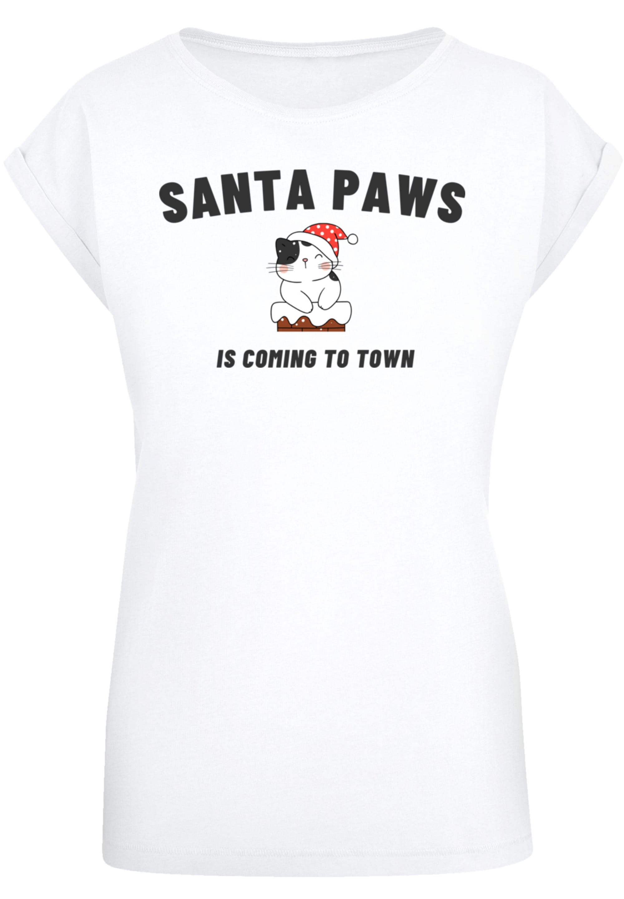 F4NT4STIC T-Shirt "Santa Paws Christmas Cat", Premium Qualität, Rock-Musik, günstig online kaufen