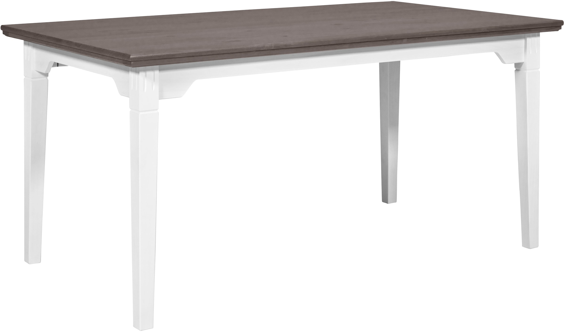 Inter Link Esstisch »Halmaro aus massiver Kiefer, weiss/grau lackiert, 160 x 90 x 76,5 cm« 1 Stk. tlg. Esszimmertisch im Landhausstil, in 2 Farbvarianten