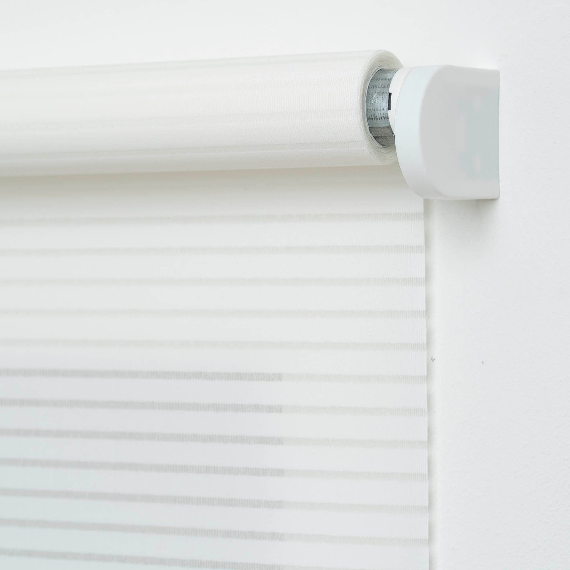 Thumbnail - Liedeco Springrollo "Streifen" Lichtschutz Perlreflex-beschichtet ohne Bohren freihängend Dekorrollo Hergestellt in Deut...